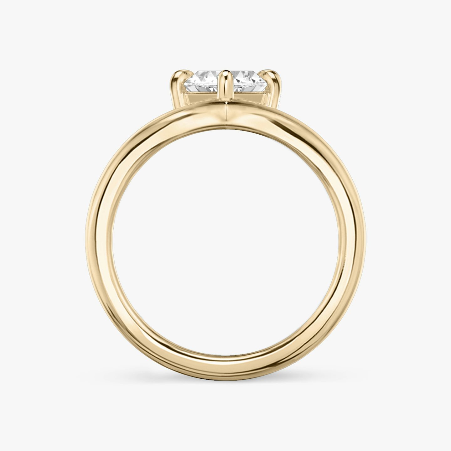 The Signature V | Pavé Marquise | 14k | 14k Rose Gold | Band: Plain | Diamond orientation: vertical | Carat weight: See full inventory
