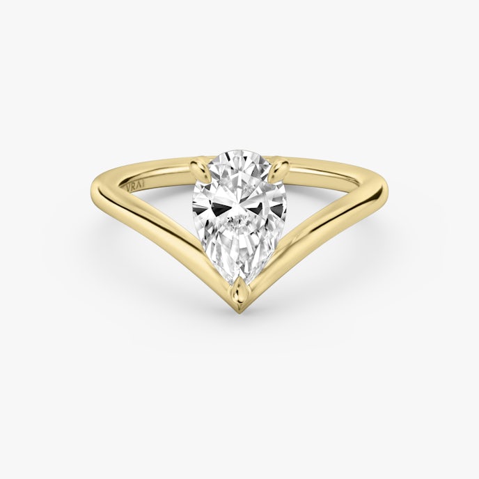 The Signature VPear | Yellow Gold