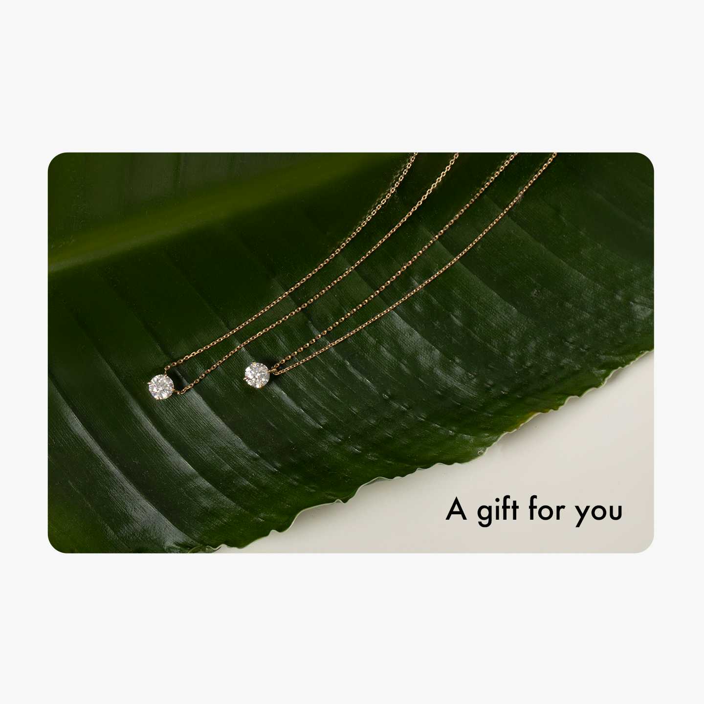 Closeup image of Vrai Gift Card