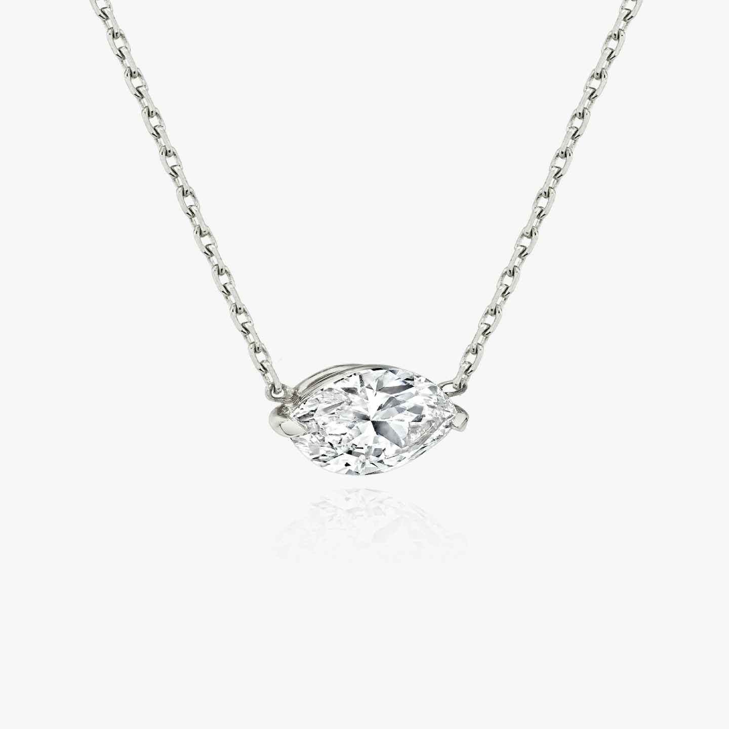 Closeup image of Solitaire Diamond Necklace