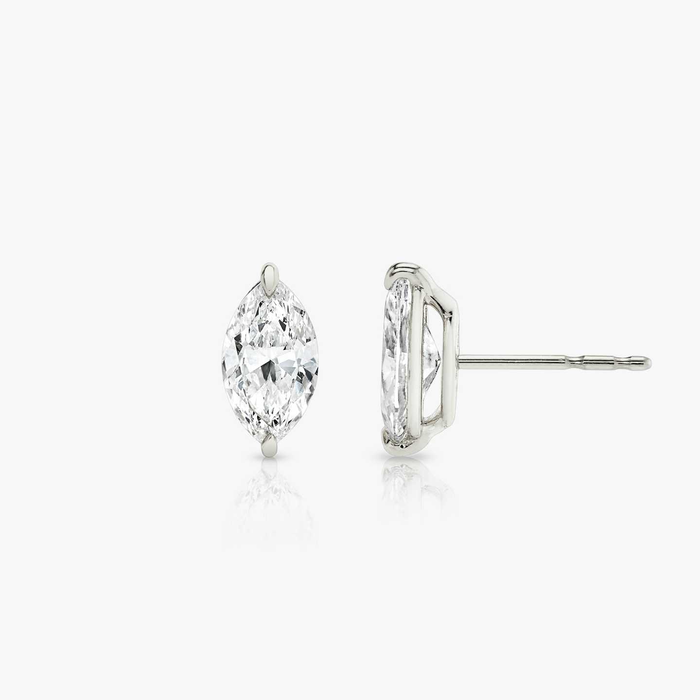 Solitaire Diamond Studs Closeup image of Solitaire Diamond Studs