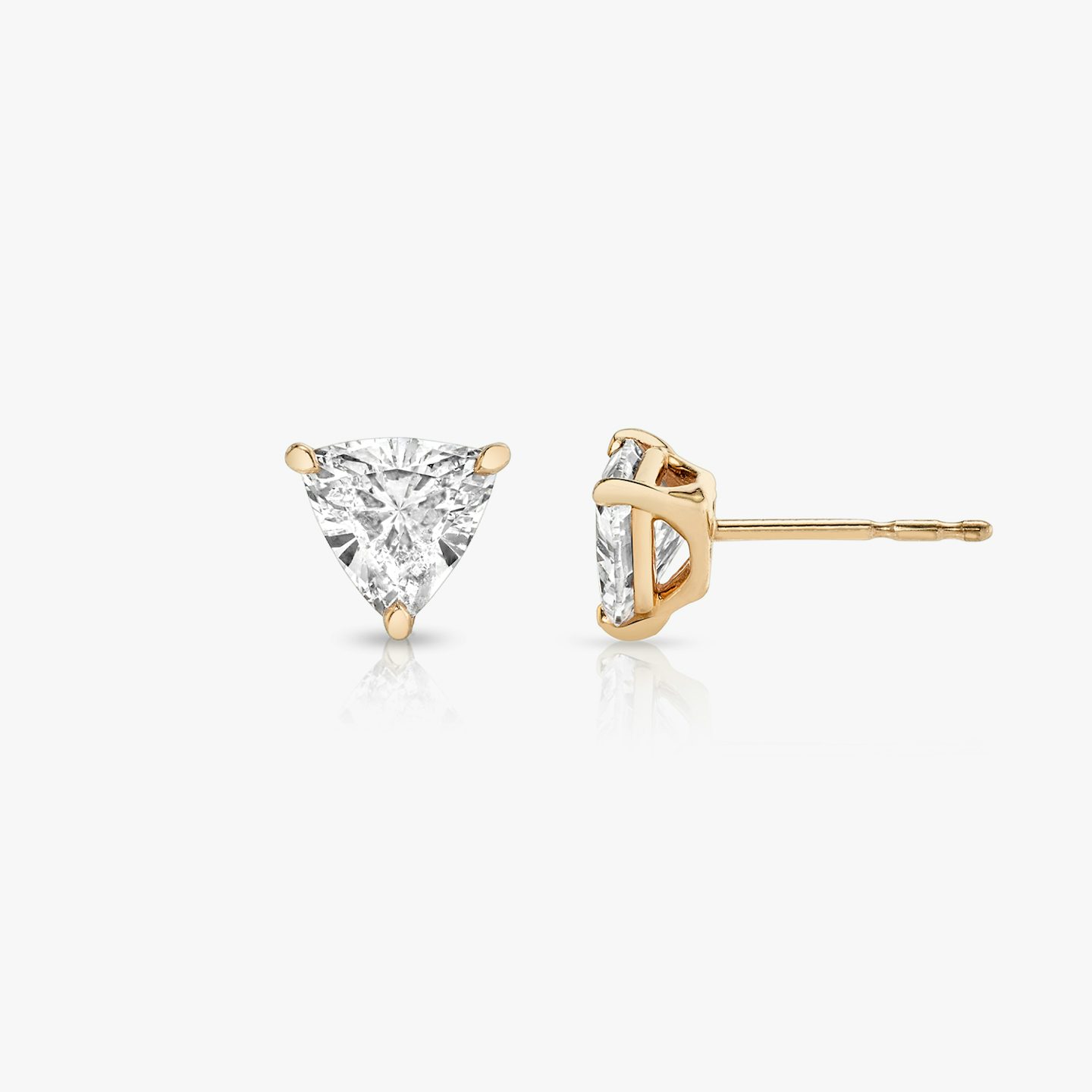 VRAI Solitaire Stud | Trillion | 14k | 14k Rose Gold | Carat weight: See full inventory