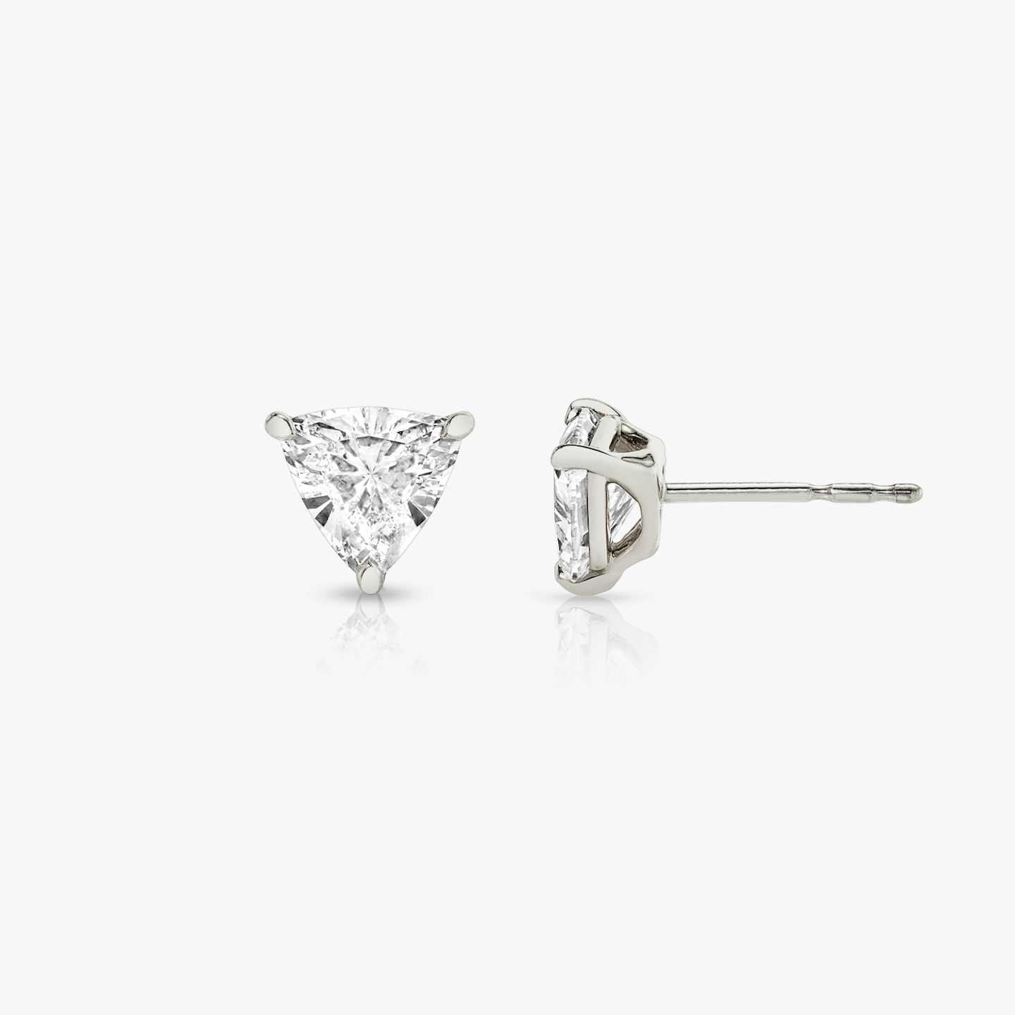 VRAI Solitaire Stud | Trillion | 14k | 18k White Gold | Carat weight: See full inventory