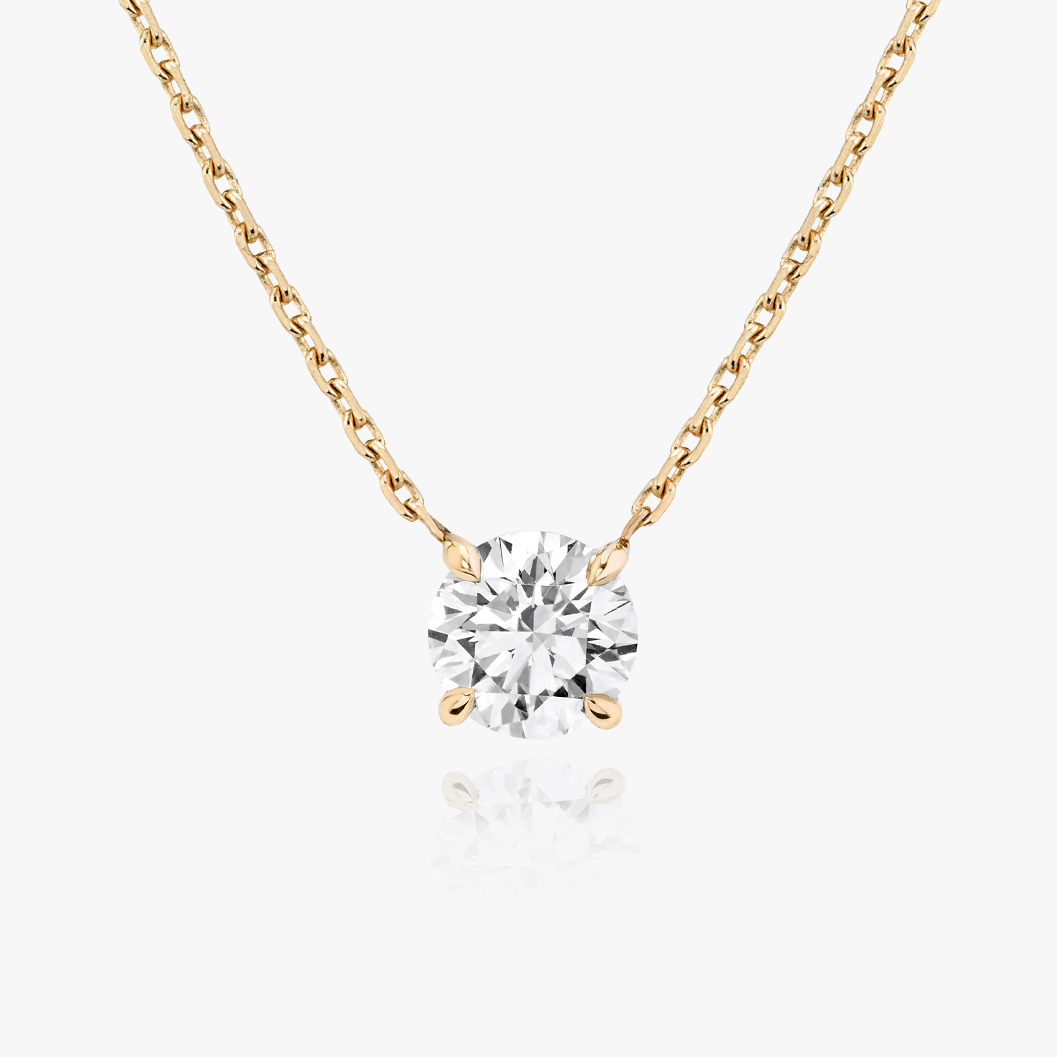 VRAI V Solitaire Necklace