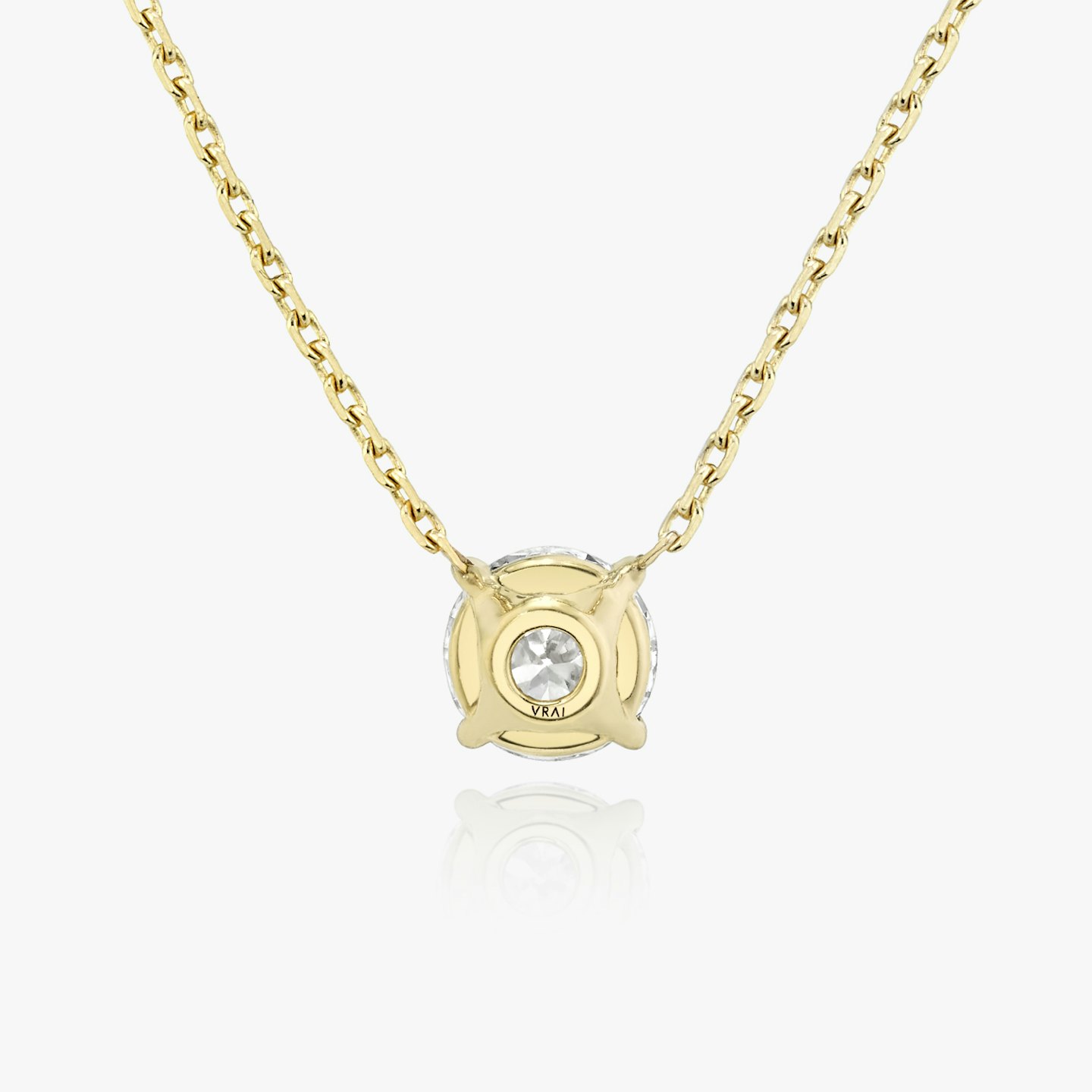 Solitaire Diamond Necklace Closeup image of Solitaire Diamond Necklace