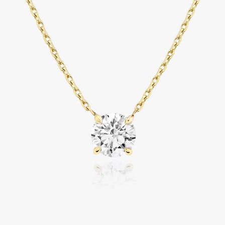 Solitaire Round Necklace