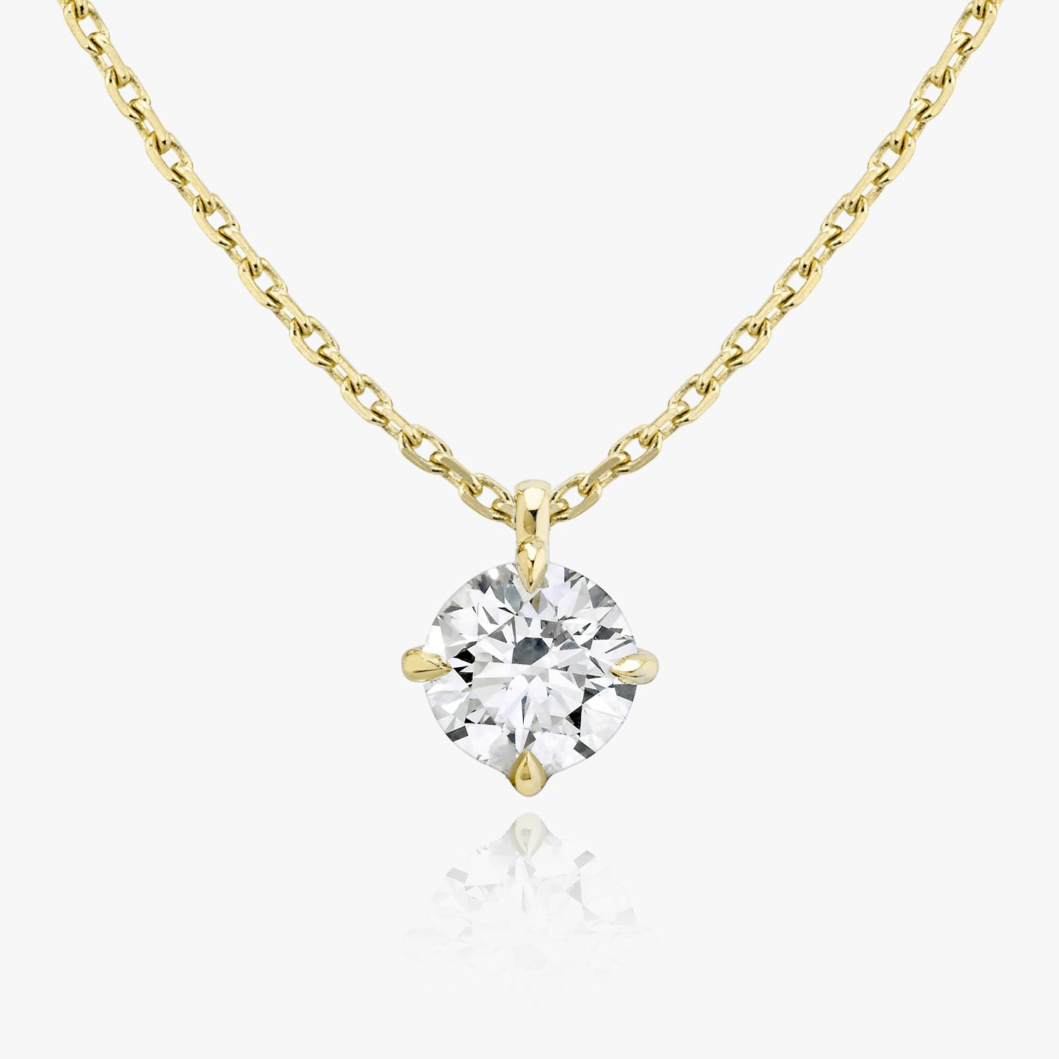 Solitaire Round Pendant