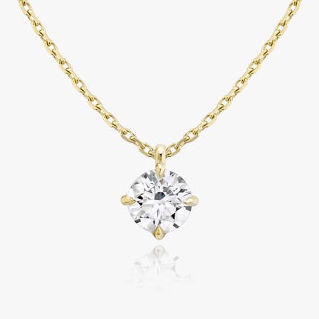 Solitaire Round Pendant