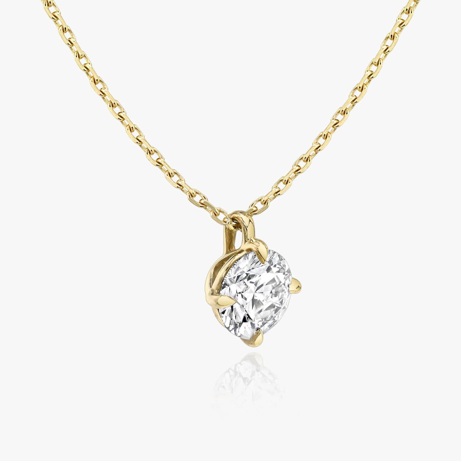 Solitaire Pendant Necklace | VRAI Created Diamonds