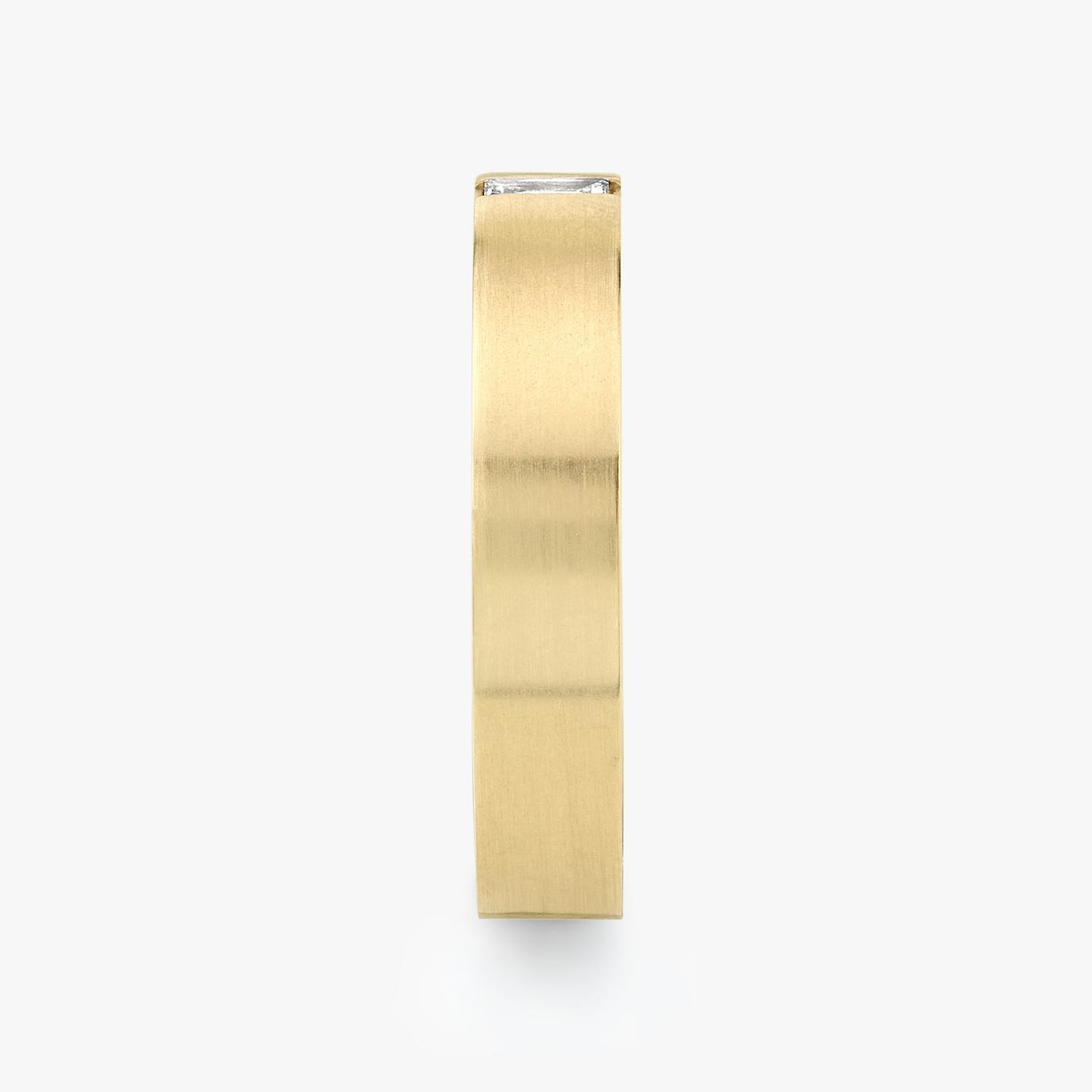Brushed Baguette Band | Baguette | 18k | 18k Yellow Gold