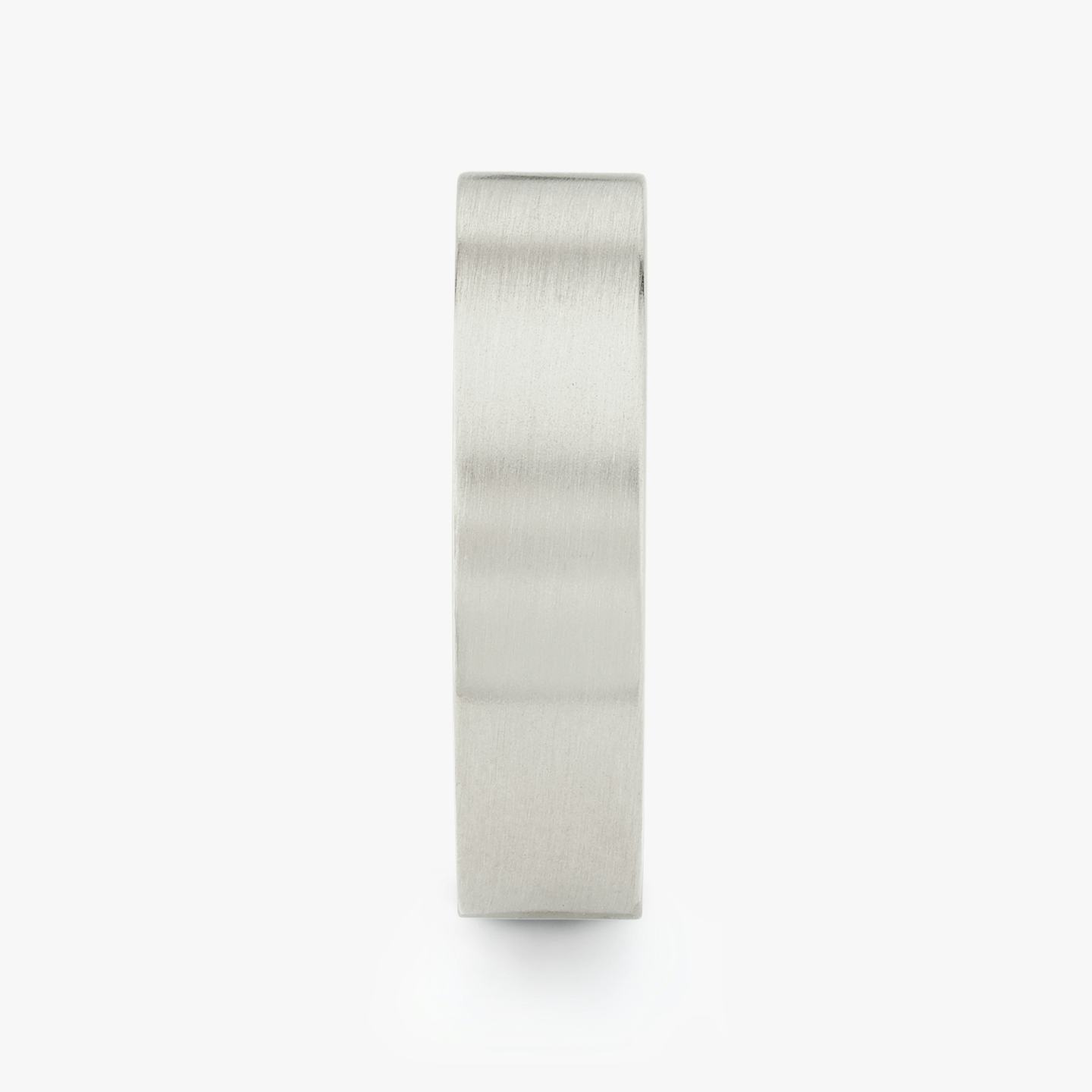 Brushed Flat Band | 18k | 18k White Gold