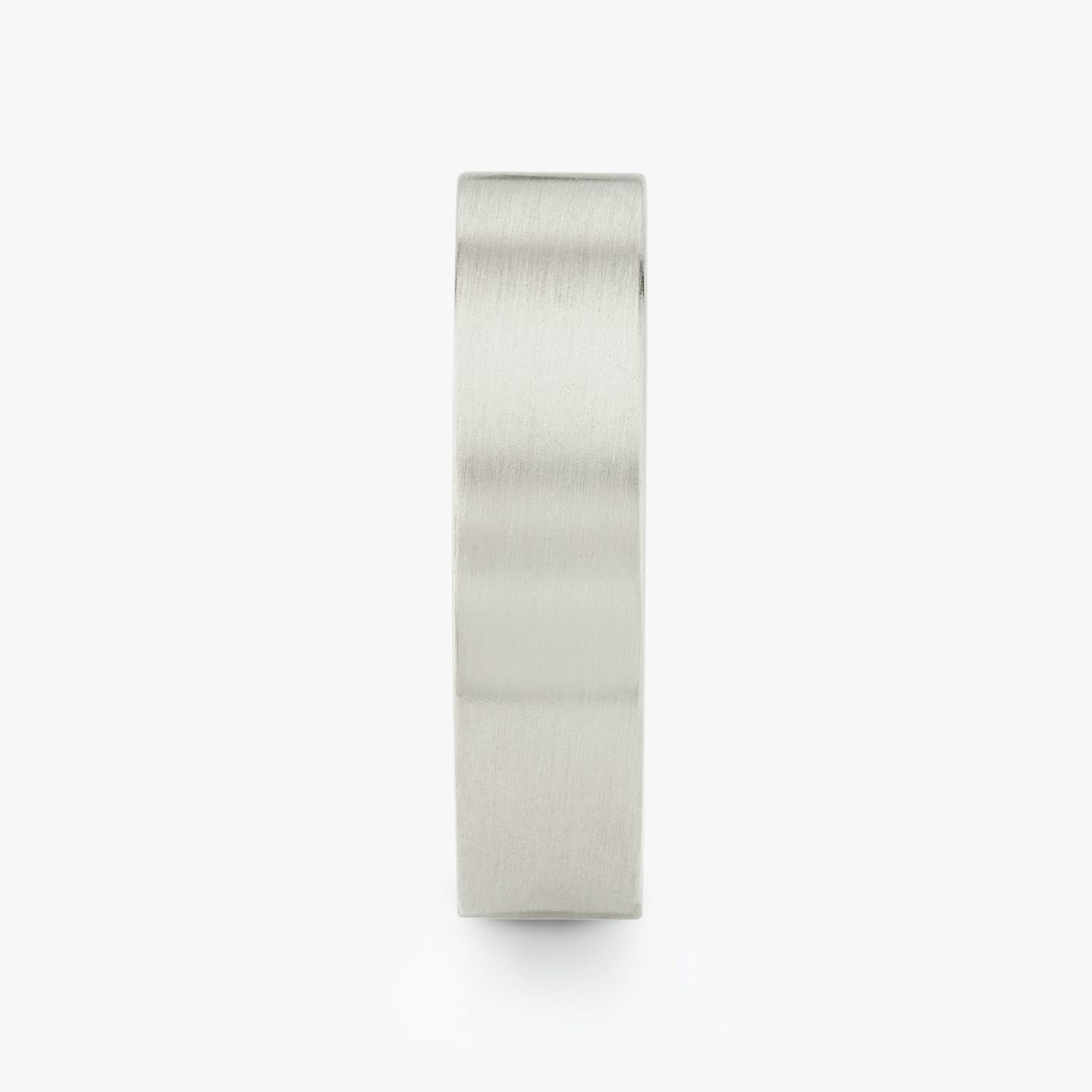 Brushed Flat Band | 18k | white-gold