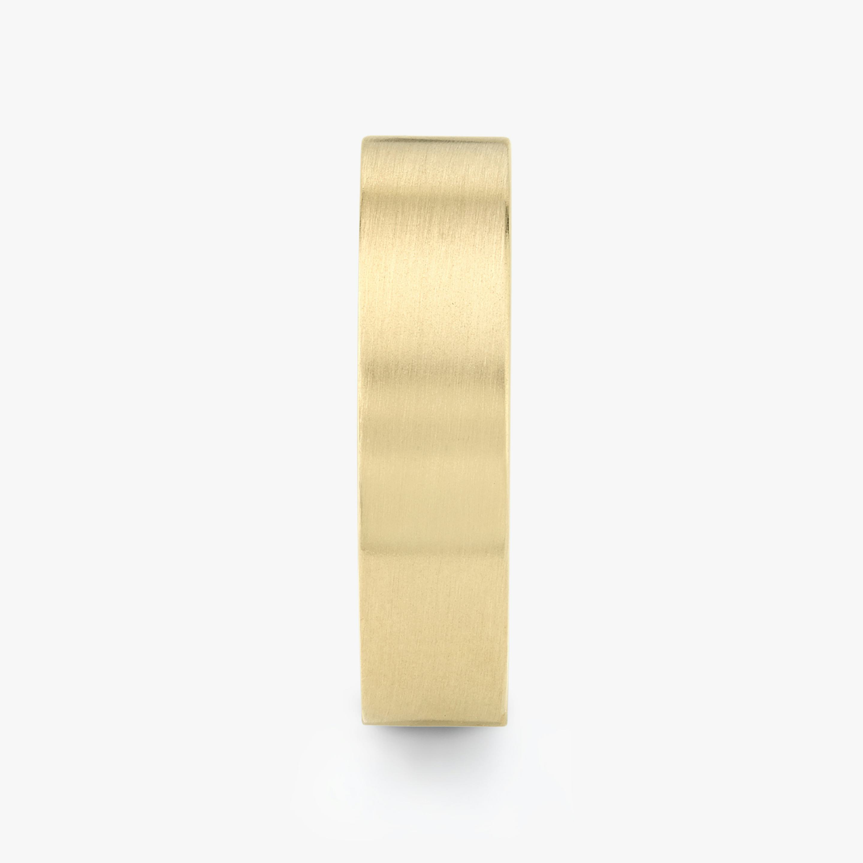 Brushed Flat Band | 18k | 18k Yellow Gold