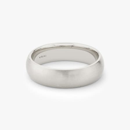 Brushed Round Wedding Ring