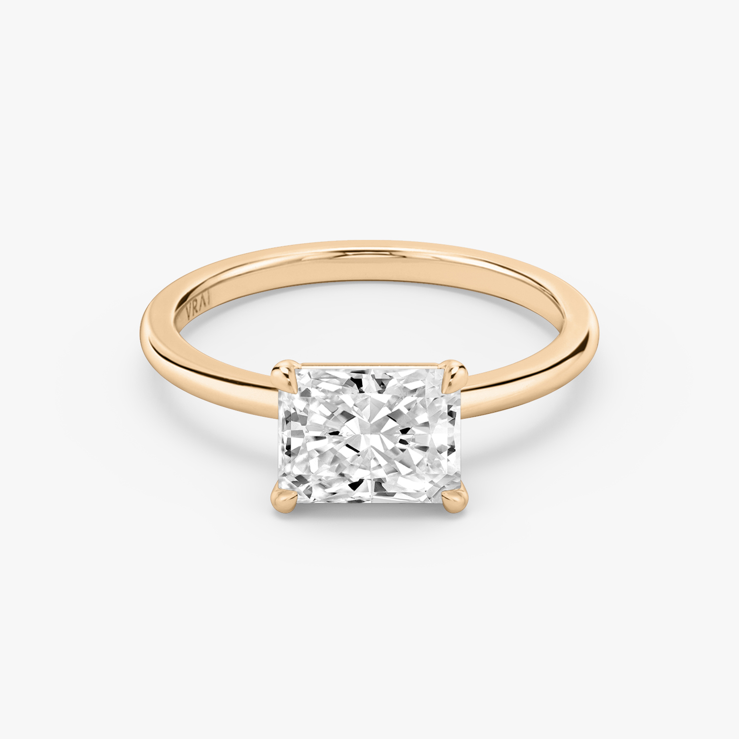The Signature Radiant Engagement Ring | 14k Rose Gold