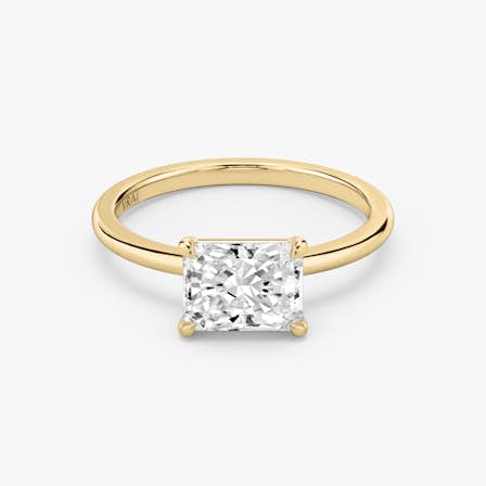 Signature East West Emerald Diamond Ring