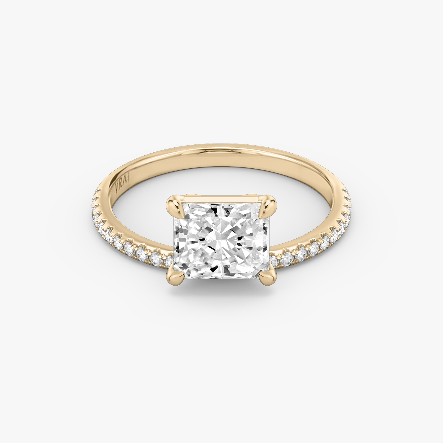 Hover Radiant Engagement Ring | 14k Rose Gold