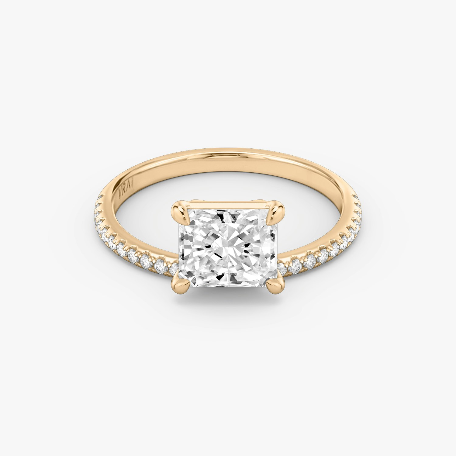 Hover Radiant Engagement Ring | 14k Rose Gold