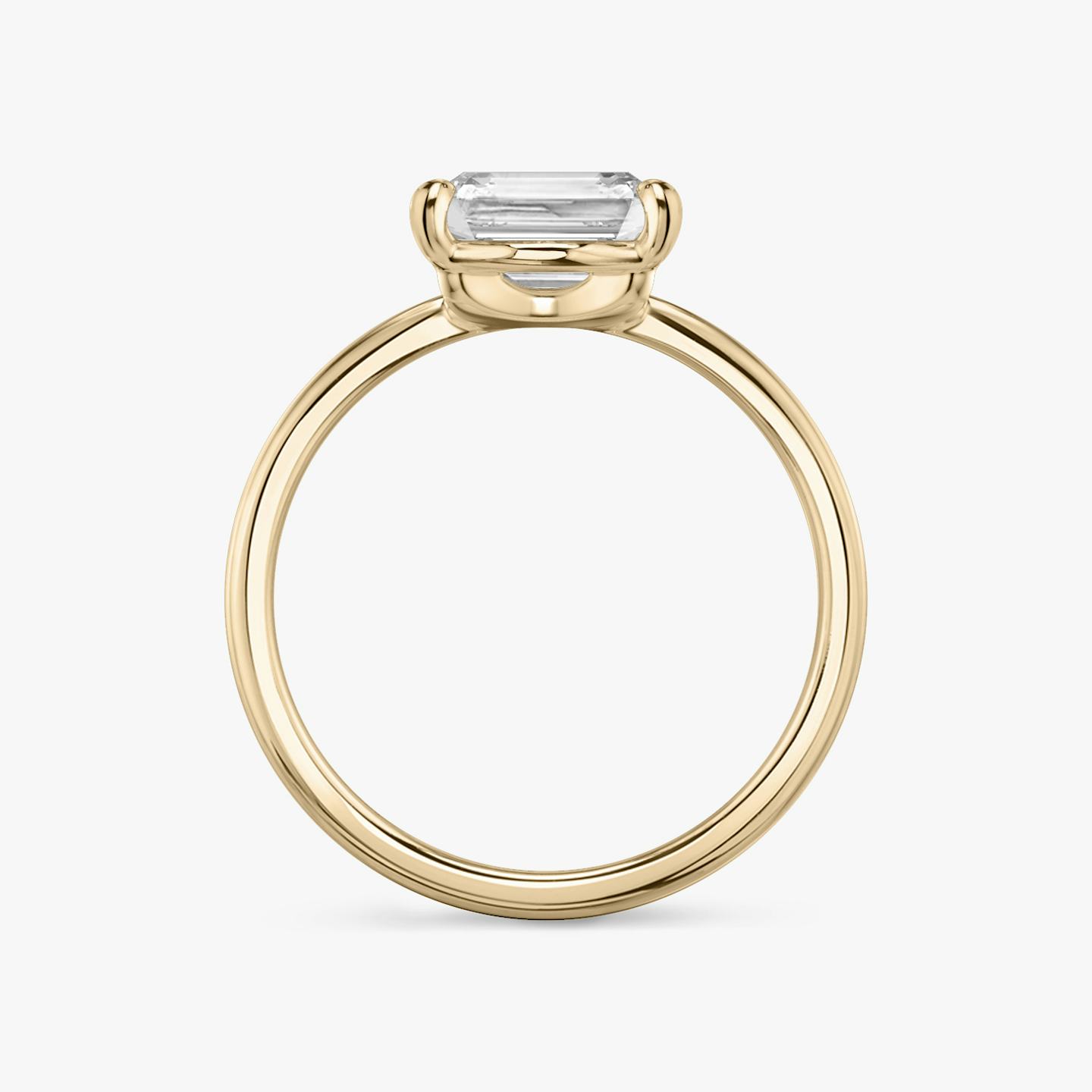 The Hover | Radiant | 14k | 14k Rose Gold | Band: Plain | Diamond orientation: vertical | Carat weight: See full inventory