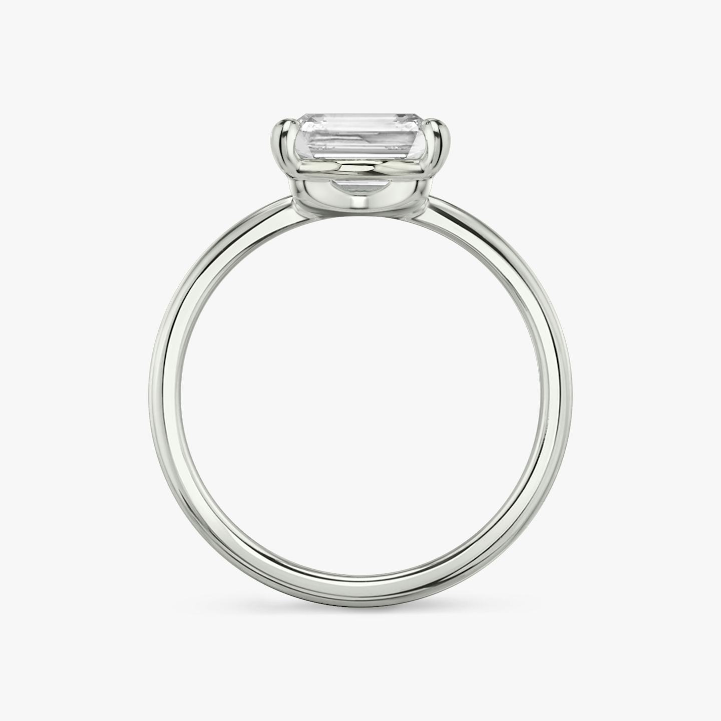 The Hover | Radiant | 18k | 18k White Gold | Band: Plain | Diamond orientation: vertical | Carat weight: See full inventory