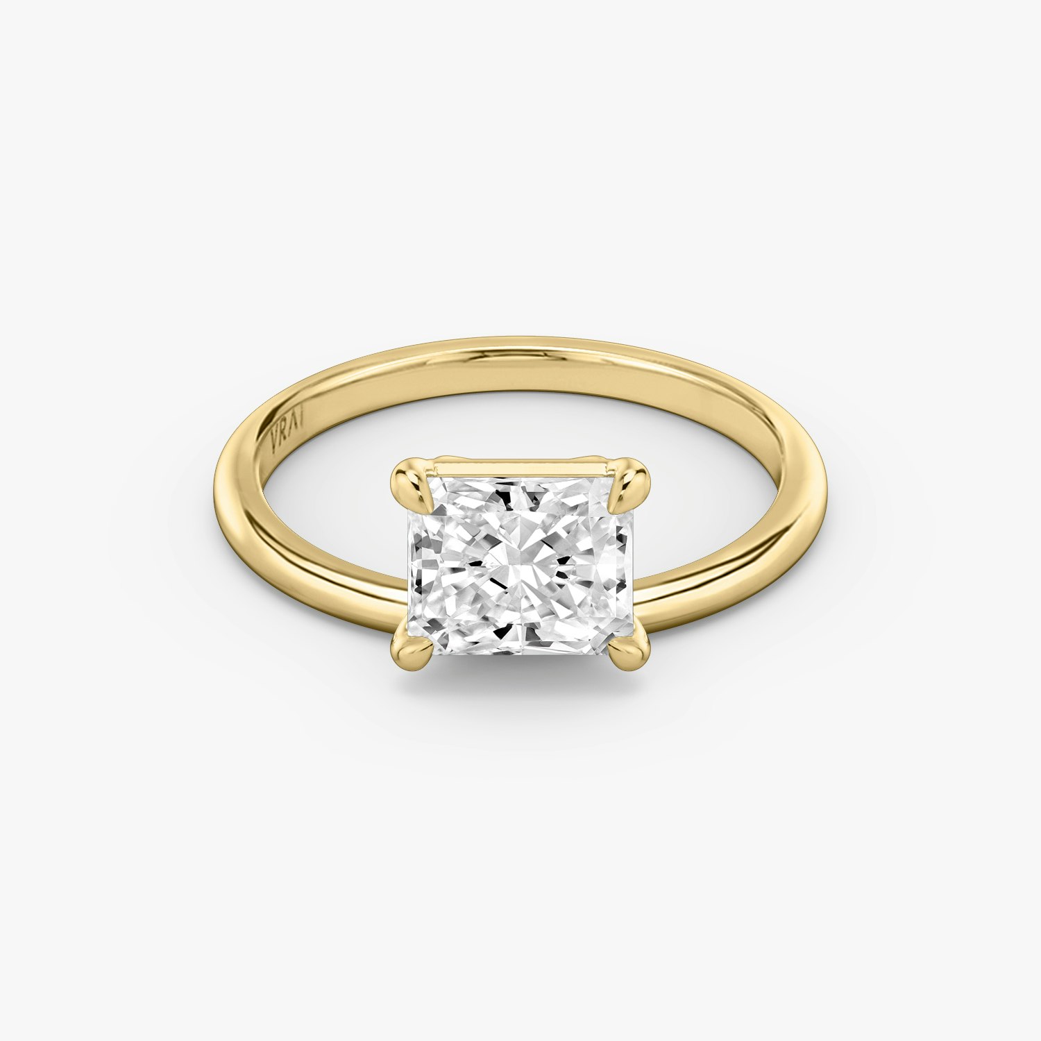 Hover Radiant Engagement Ring | 18k Yellow Gold