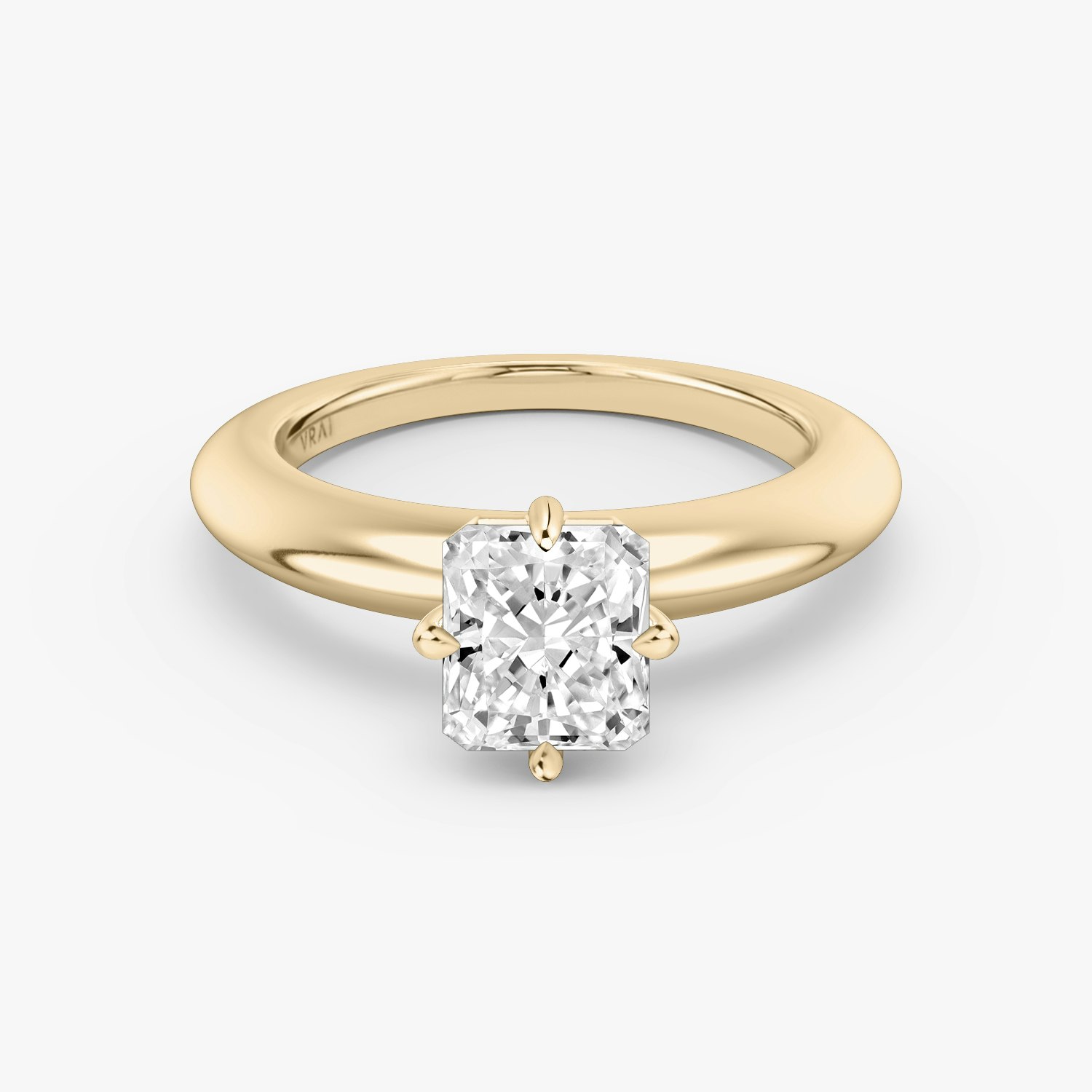 Curator Radiant Engagement Ring | 14k Rose Gold