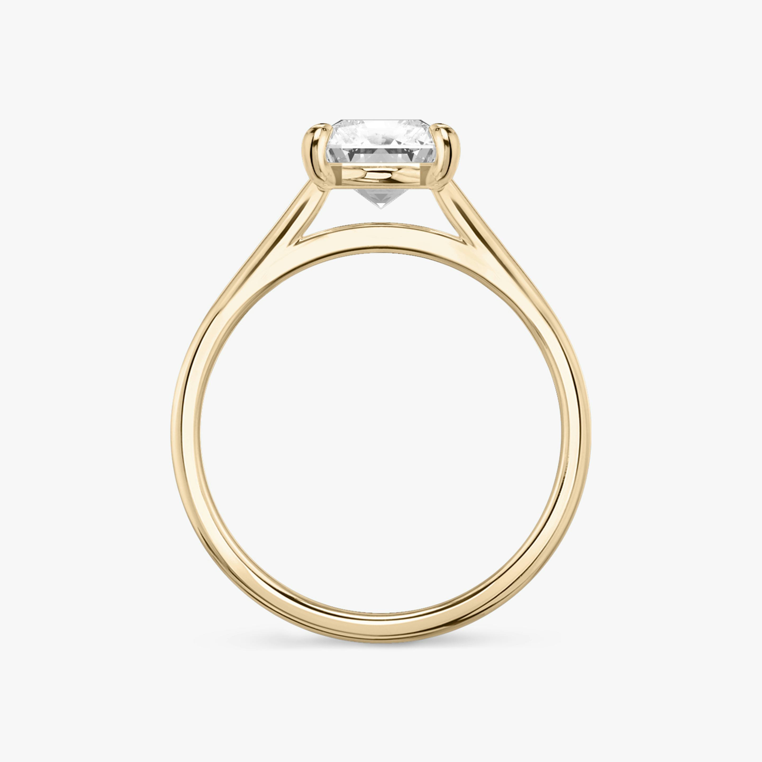 The Cathedral | Radiant | 14k | 14k Rose Gold | Band: Plain | Diamond orientation: vertical | Carat weight: See full inventory