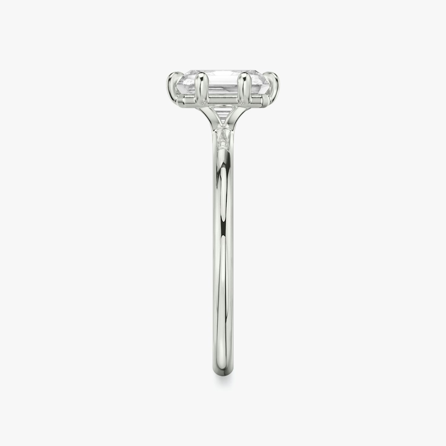 The Signature 6 Prong | Radiant | Platinum | Band: Plain | Diamond orientation: vertical | Carat weight: See full inventory