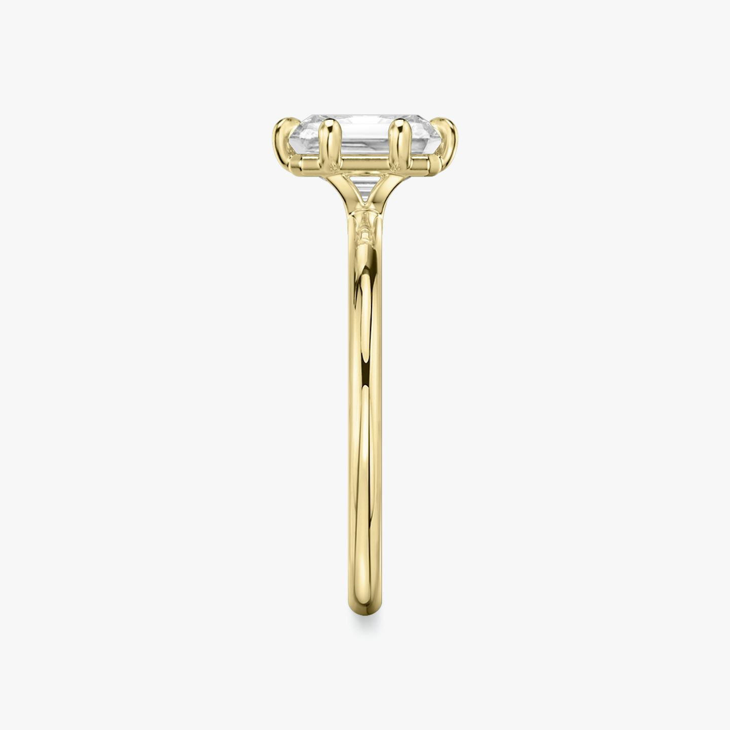 The Signature 6 Prong | Radiant | 18k | 18k Yellow Gold | Band: Plain | Diamond orientation: vertical | Carat weight: See full inventory