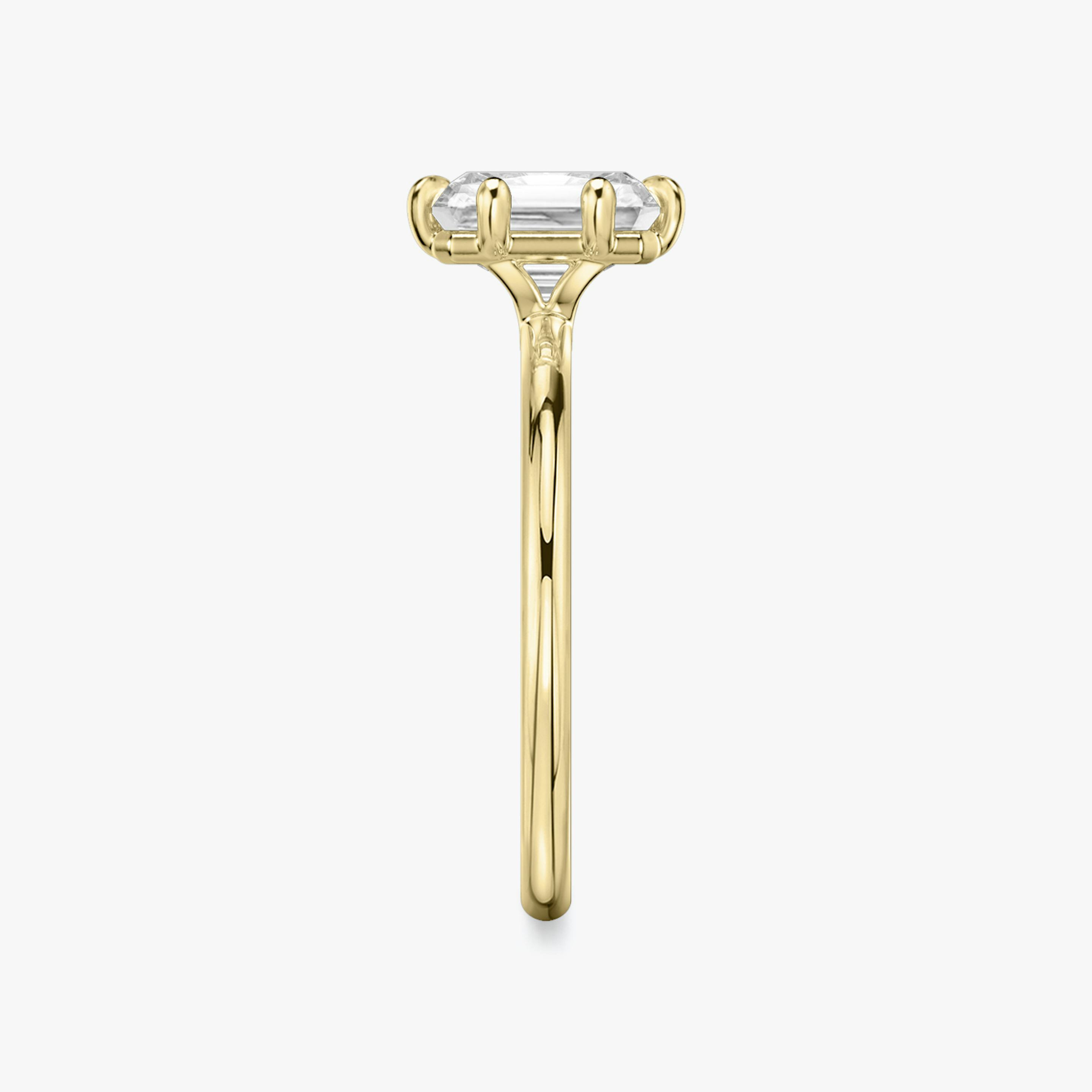 The Signature 6 Prong | Radiant | 18k | 18k Yellow Gold | Band: Plain | Diamond orientation: vertical | Carat weight: See full inventory