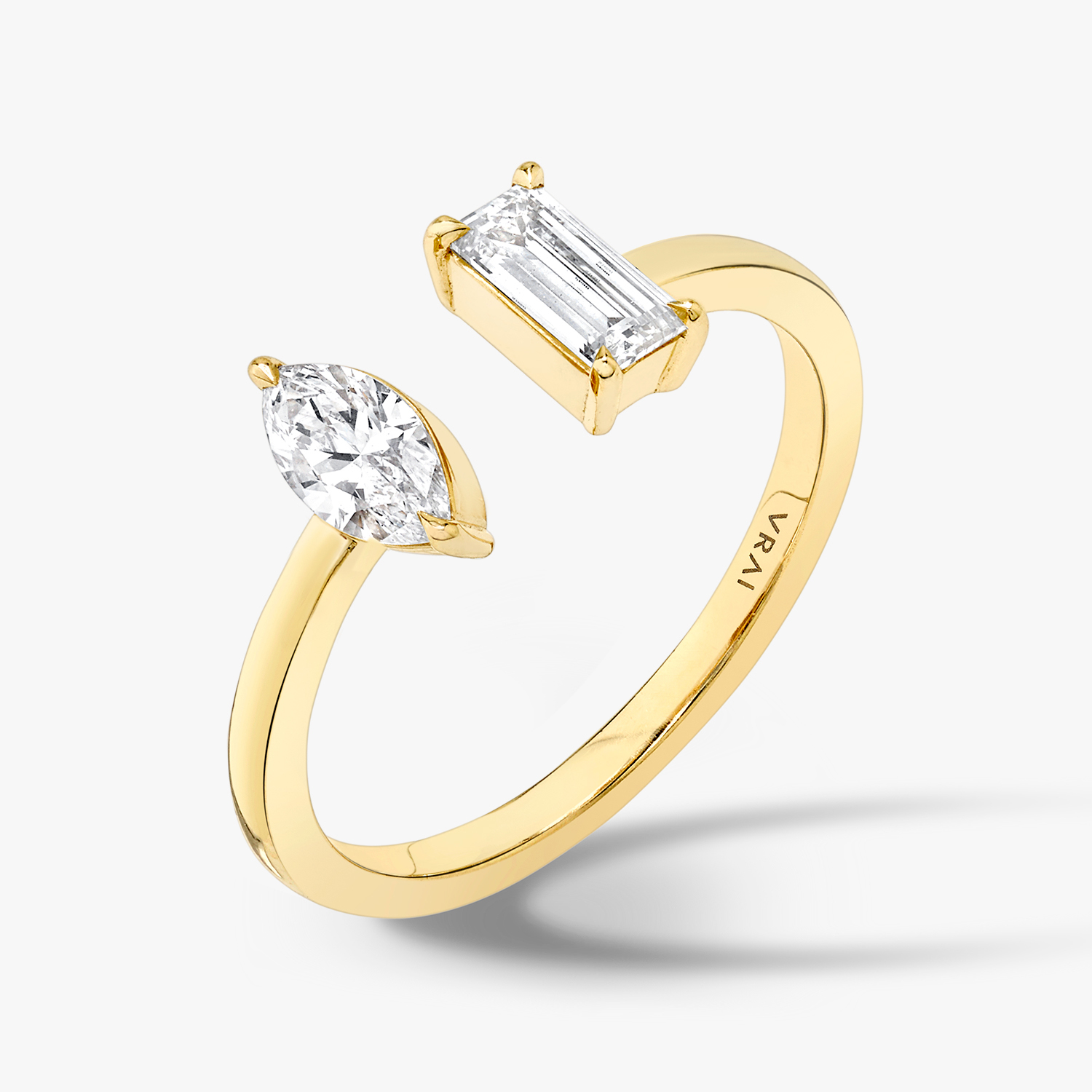 Diamond cuff clearance wedding band
