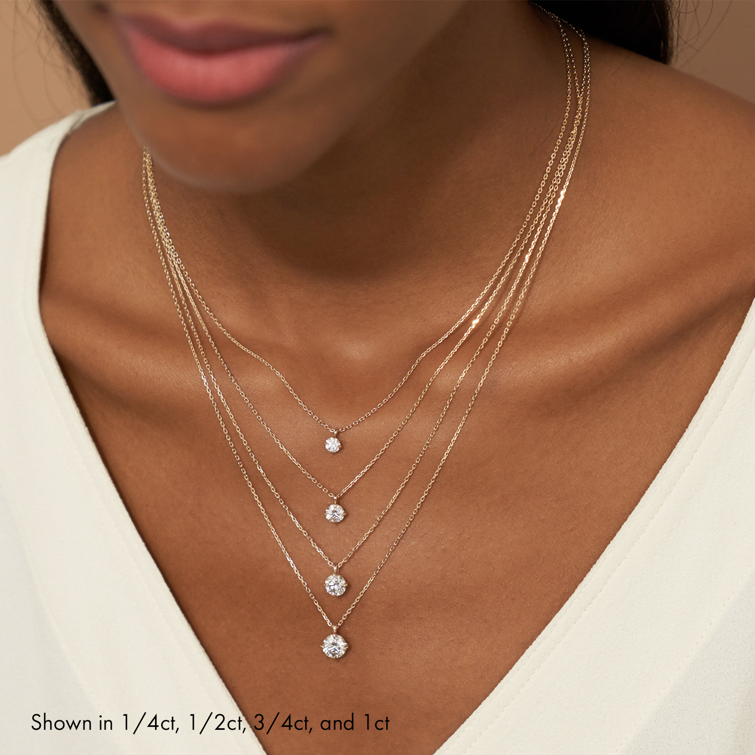Diamond Halo Pendant Necklace 1/2 carat total - Freedman Jewelers