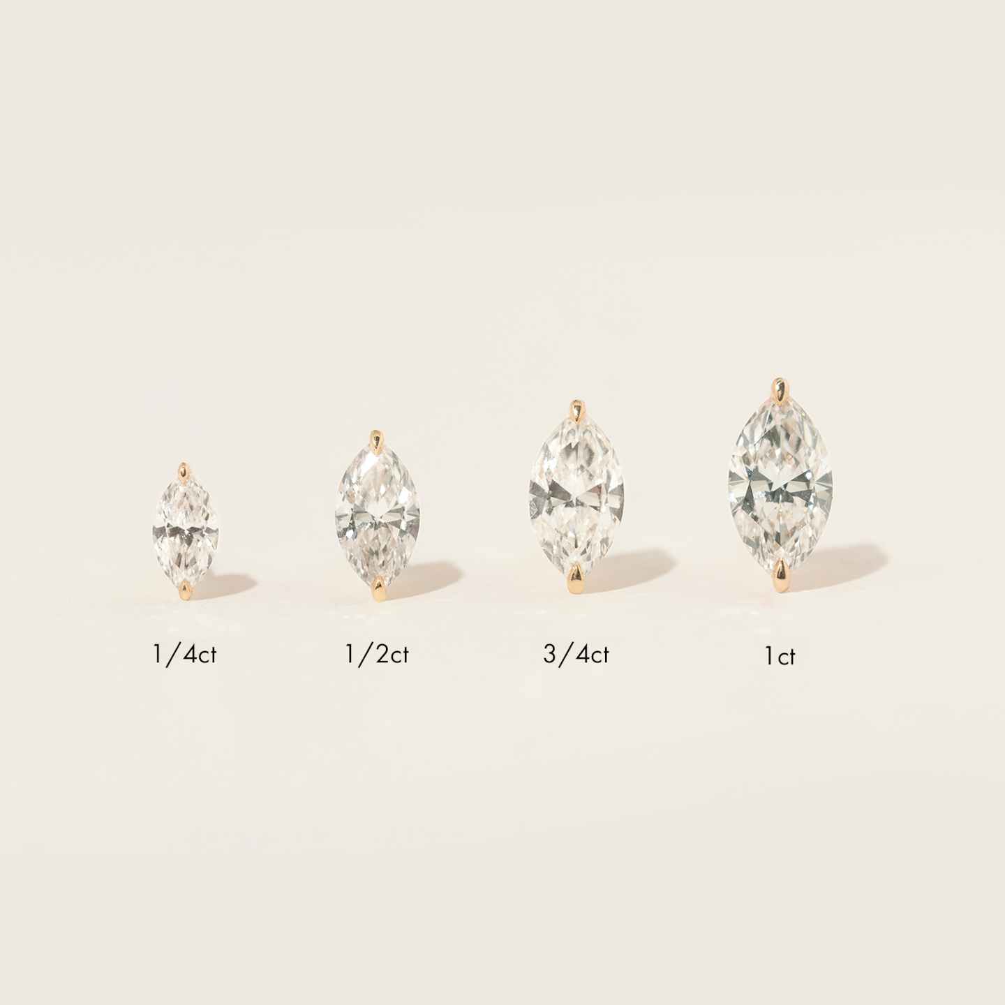 Solitaire Diamond Studs Closeup image of Solitaire Diamond Studs