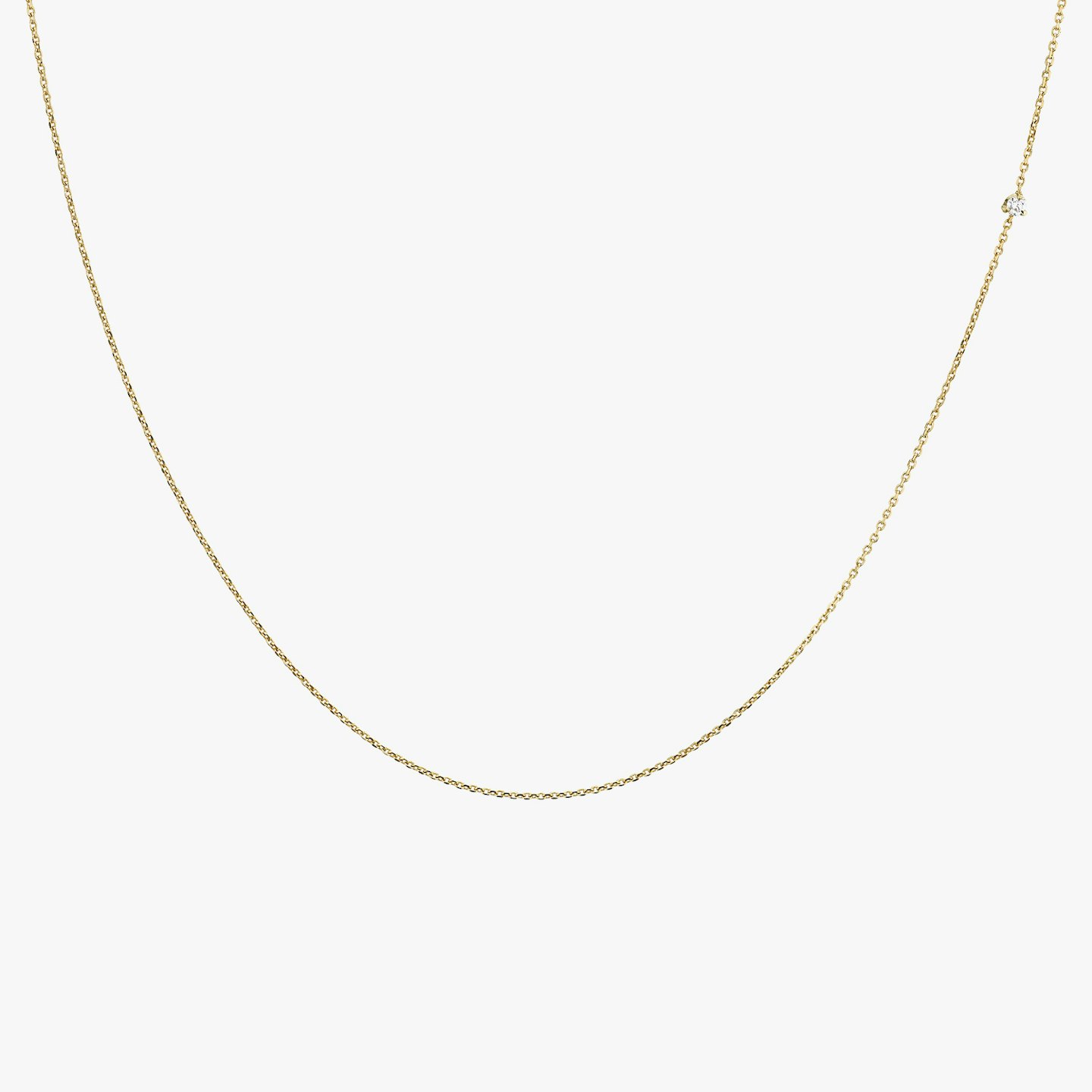Tiny Diamond Necklace Closeup image of Tiny Diamond Necklace