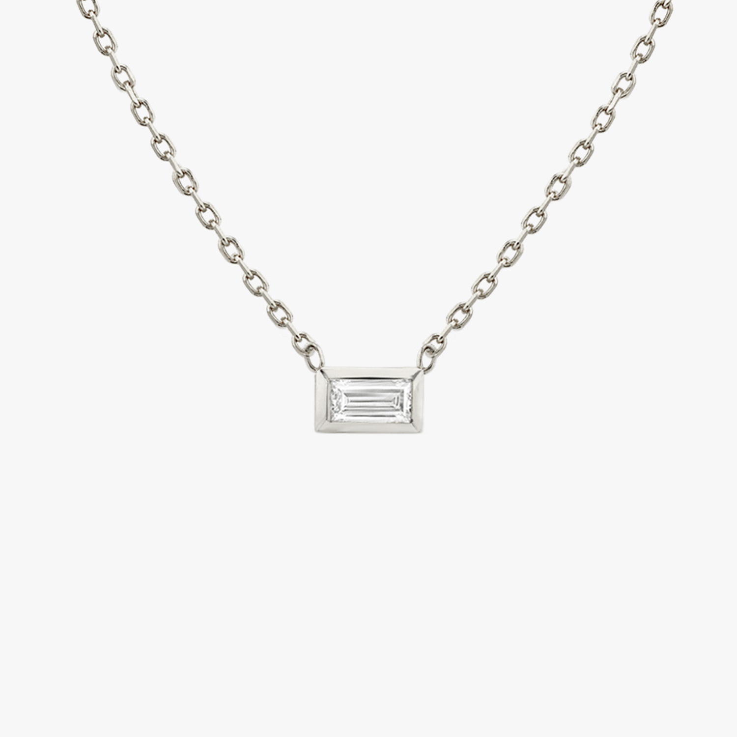 white gold necklace