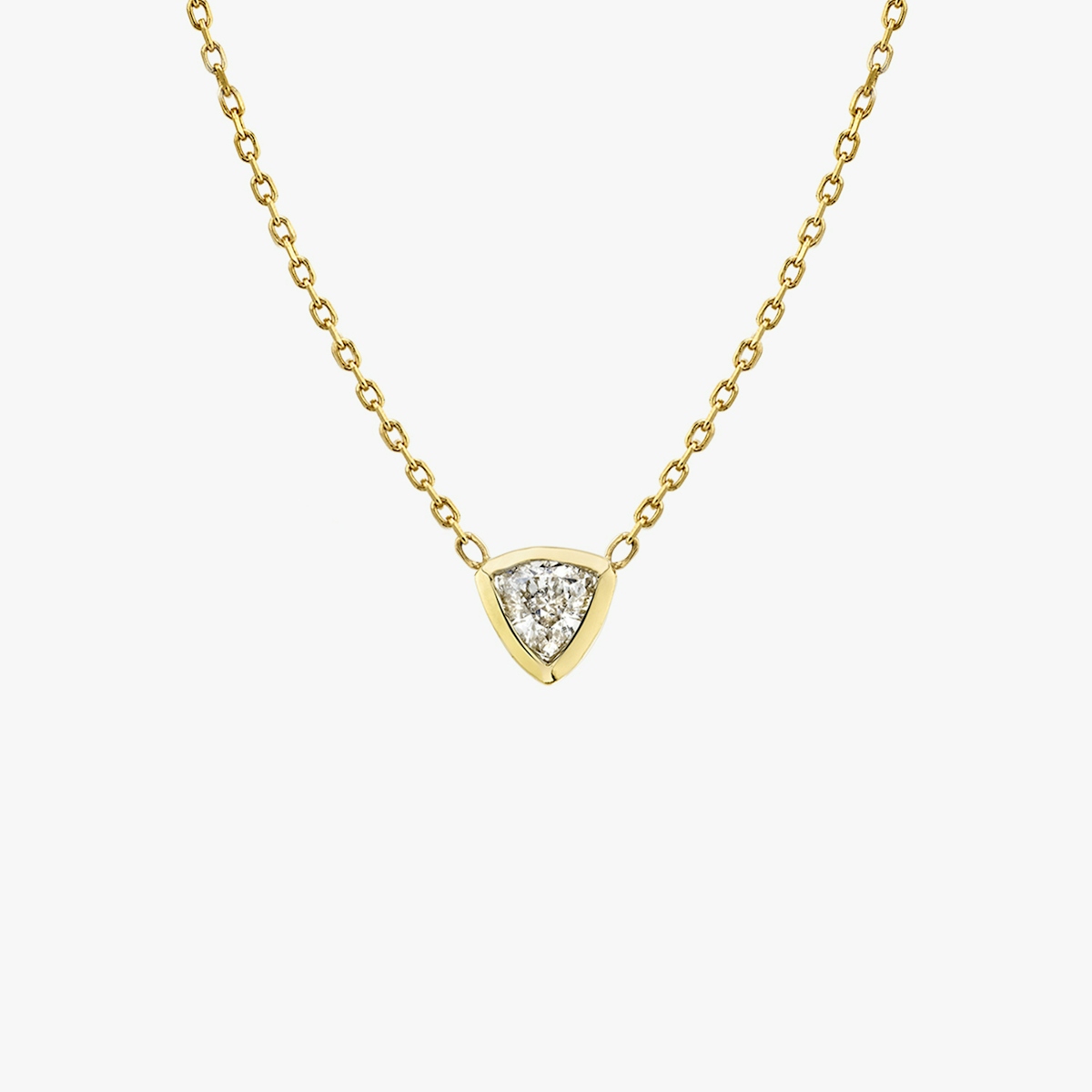 Diamond Bezel Necklace | Sustainably created diamonds | VRAI