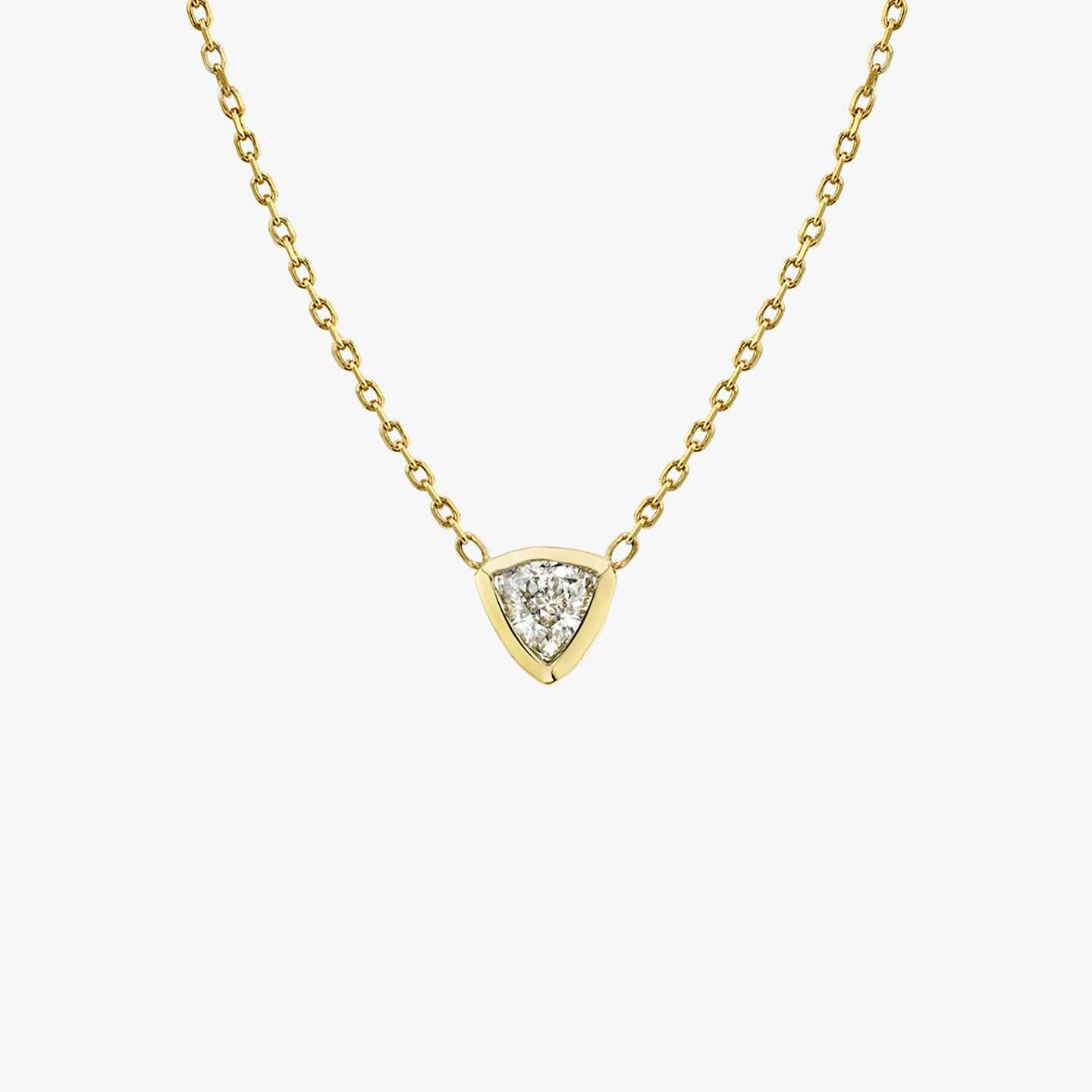 Closeup image of Diamond Bezel Necklace