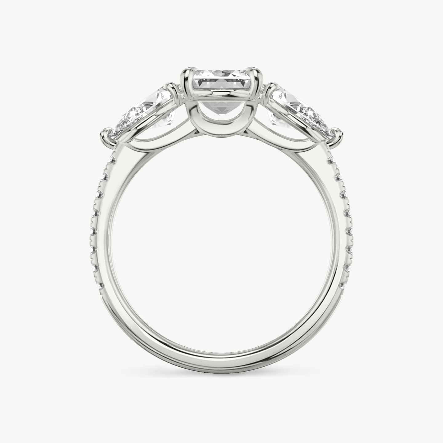 Three Stone Engagement Ring Closeup image of Three Stone Engagement Ring
