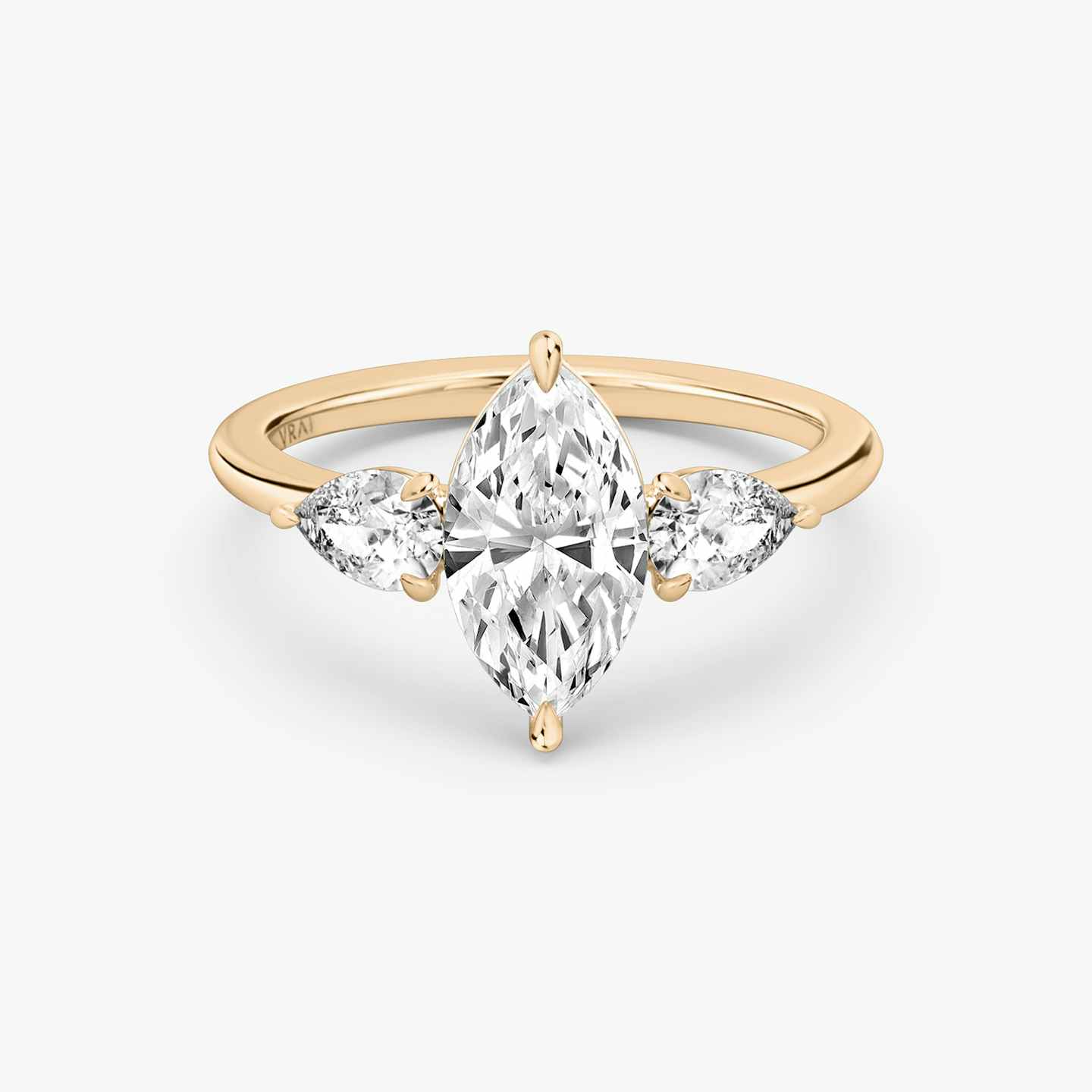 Three Stone Engagement Ring Closeup image of Three Stone Engagement Ring