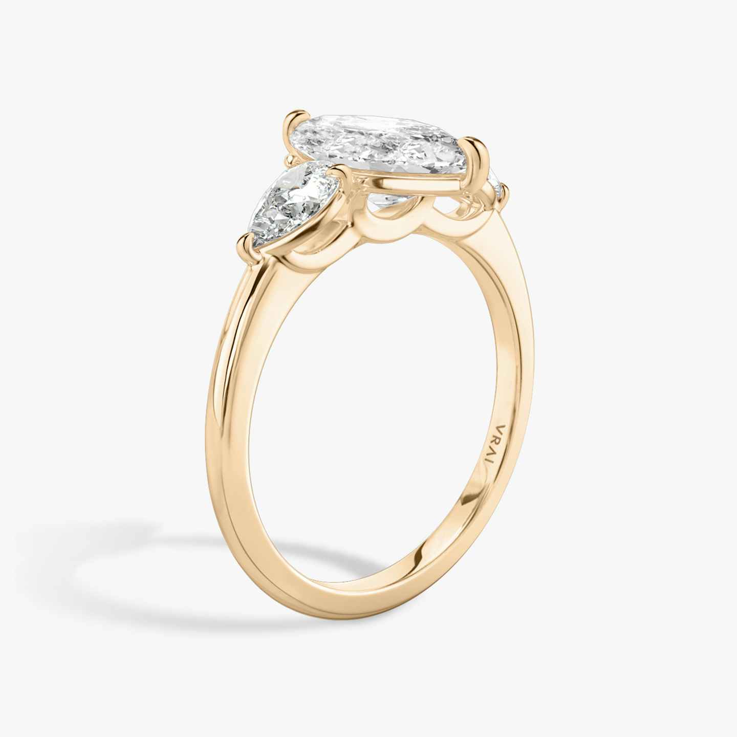 Three Stone Engagement Ring Closeup image of Three Stone Engagement Ring
