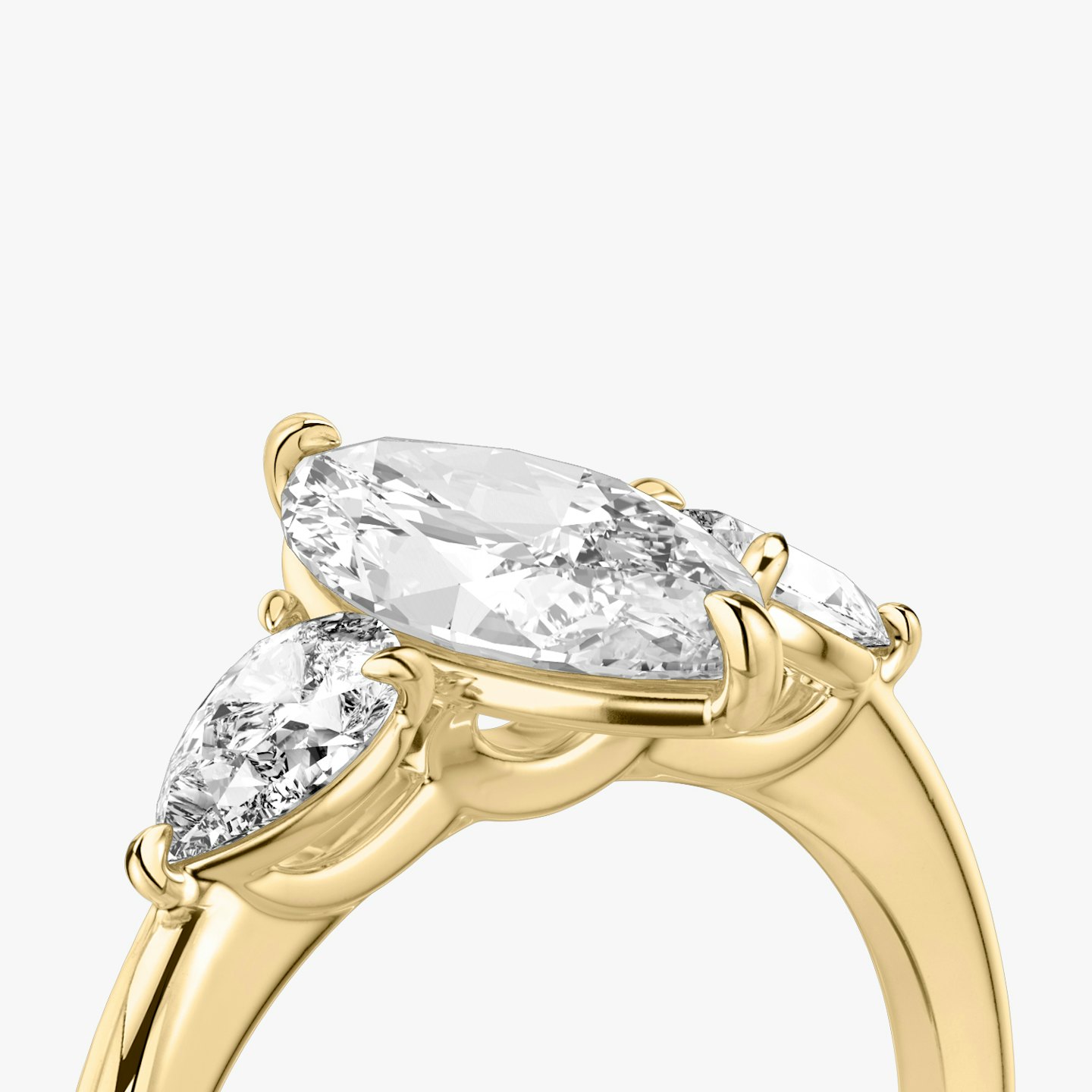 Three Stone Engagement Ring Closeup image of Three Stone Engagement Ring