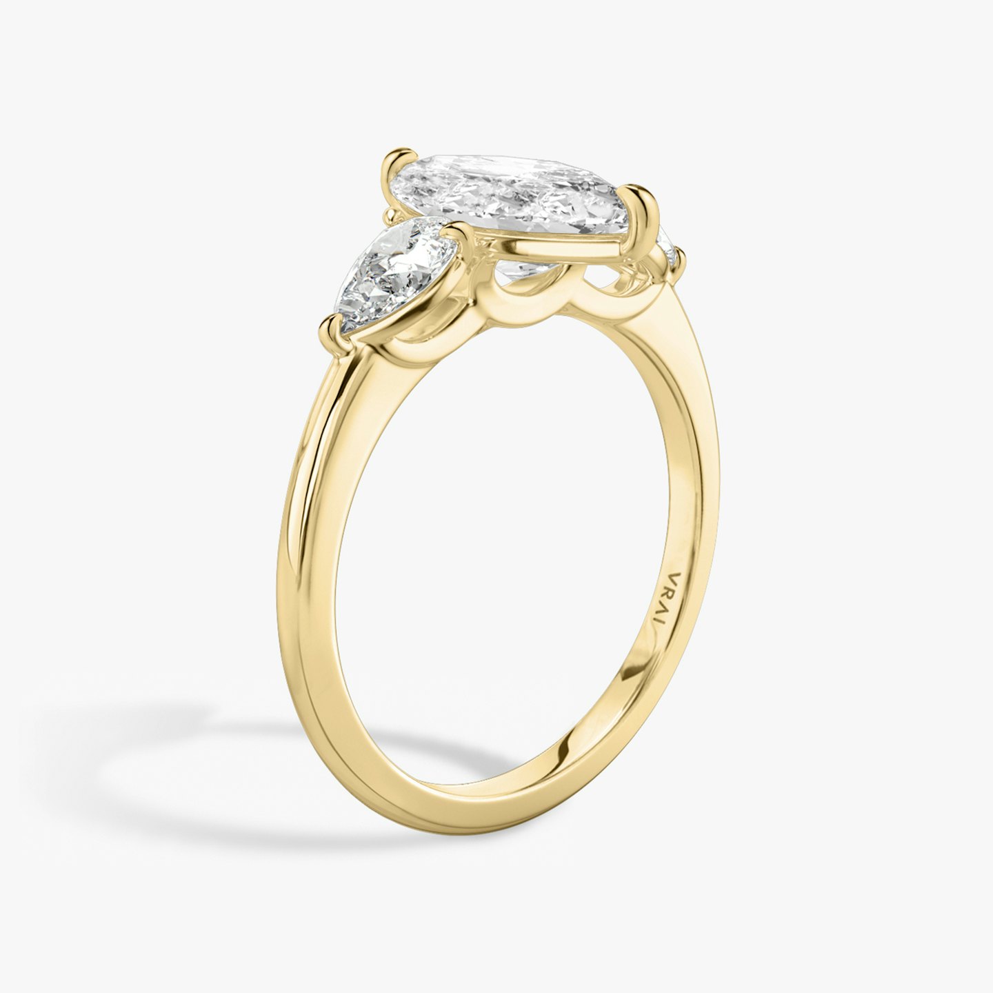 Three Stone Engagement Ring Closeup image of Three Stone Engagement Ring