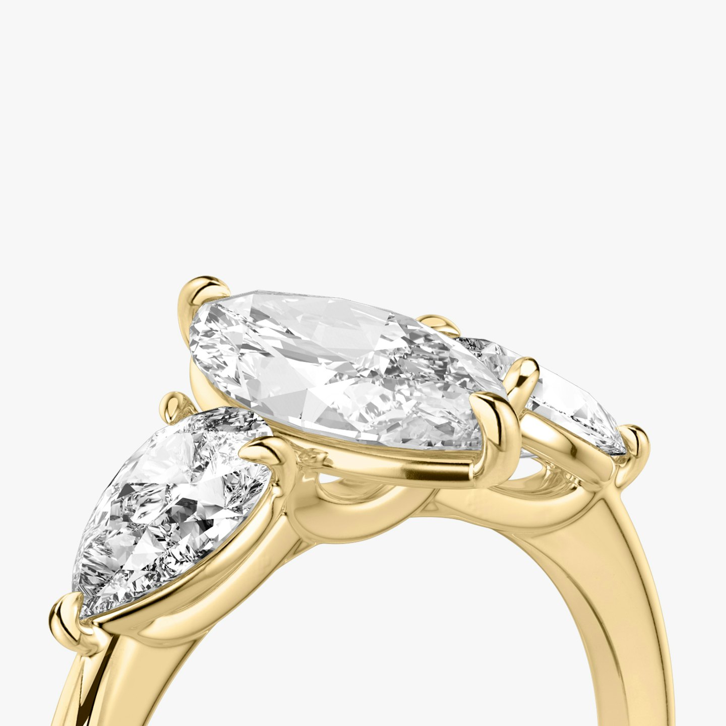 Three Stone Engagement Ring Closeup image of Three Stone Engagement Ring