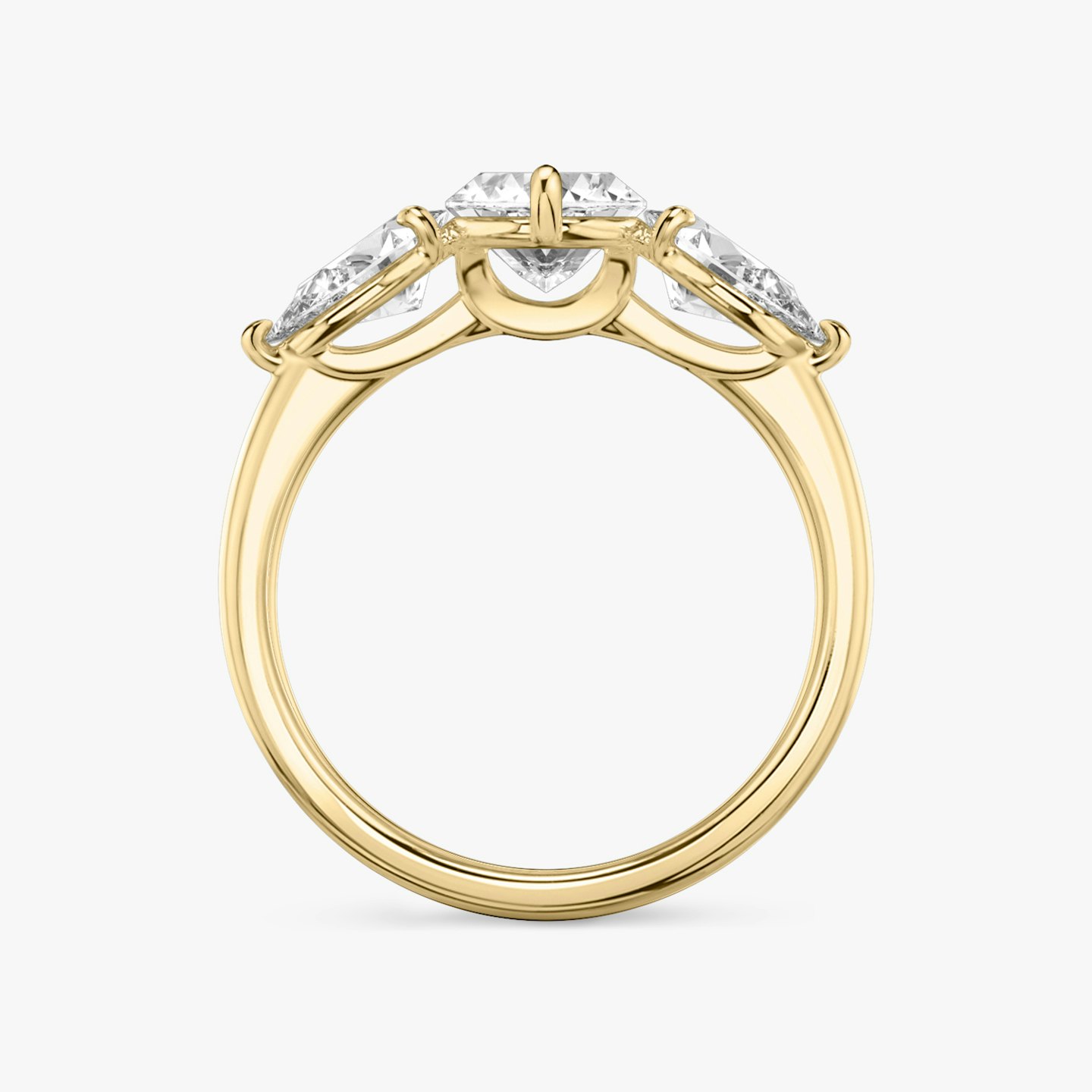 Three Stone Engagement Ring Closeup image of Three Stone Engagement Ring