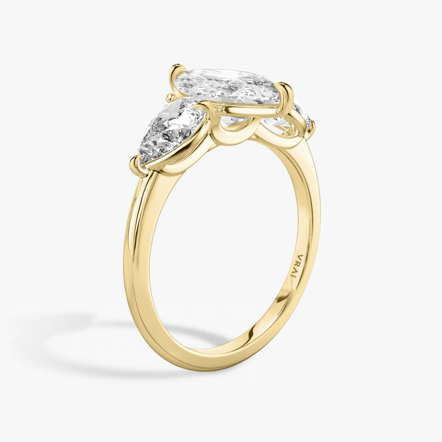 Three Stone Engagement Ring Closeup image of Three Stone Engagement Ring