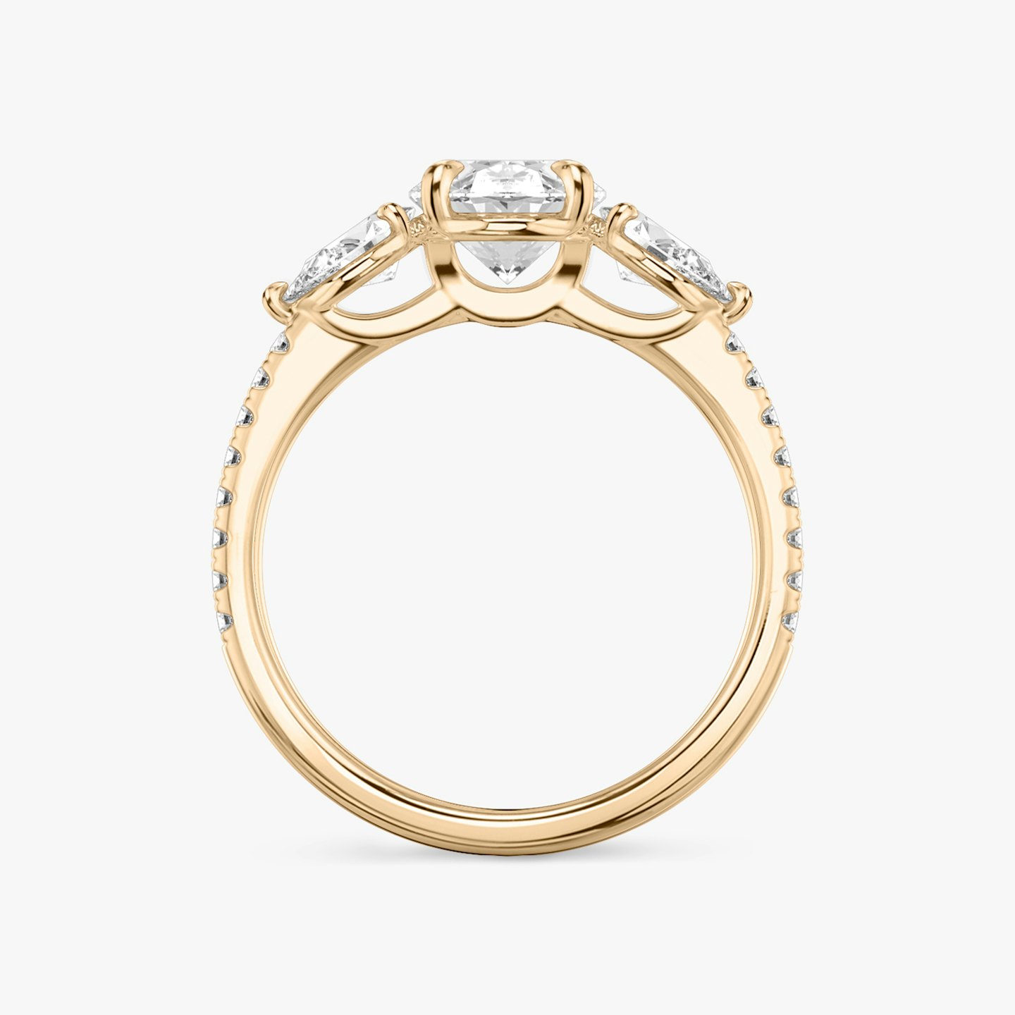Three Stone Engagement Ring Closeup image of Three Stone Engagement Ring