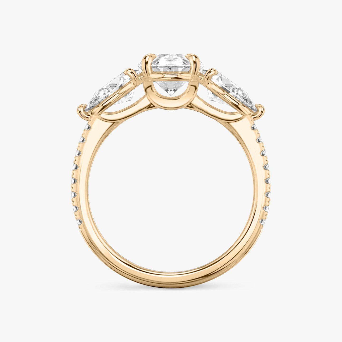 Three Stone Engagement Ring Closeup image of Three Stone Engagement Ring