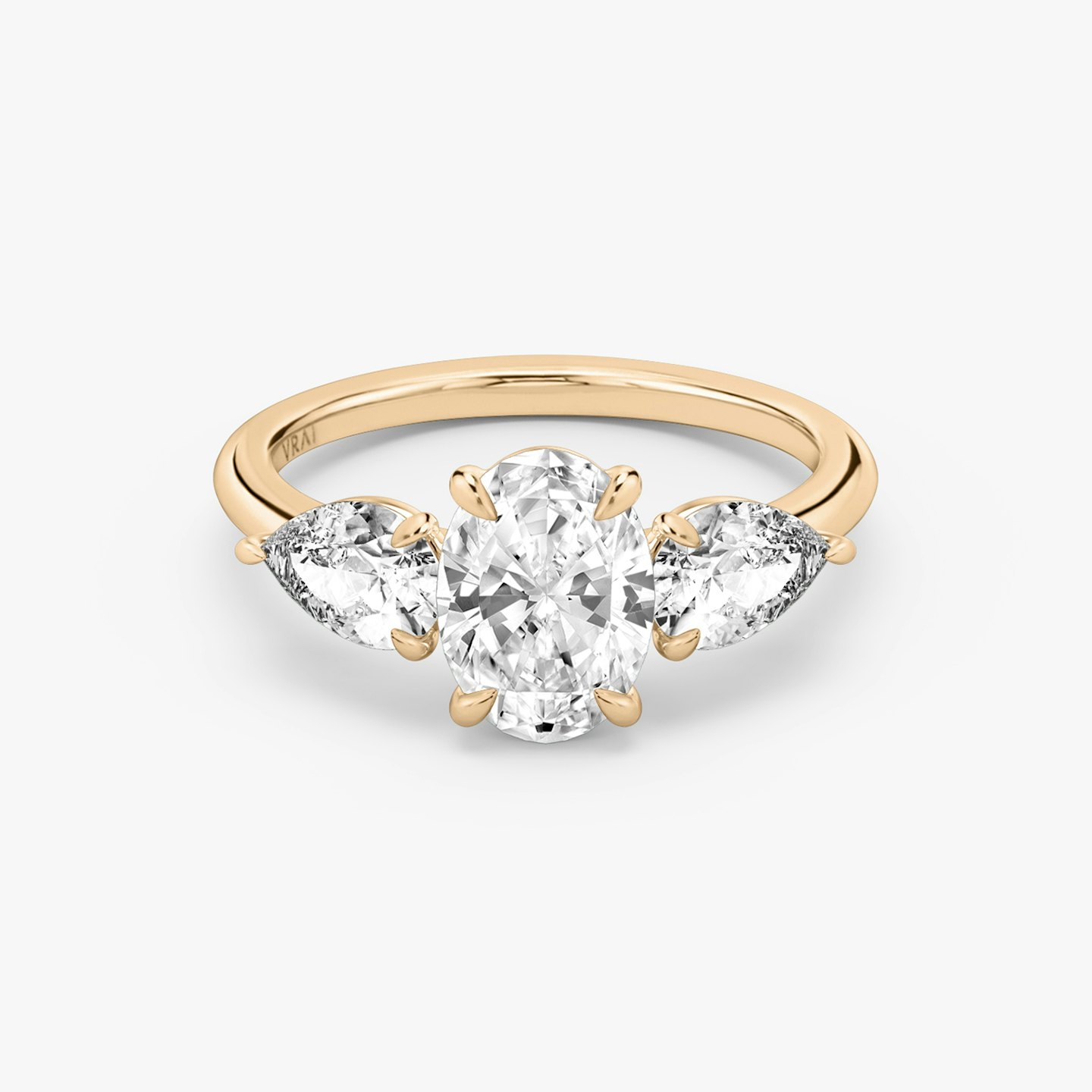 Three Stone Engagement Ring Closeup image of Three Stone Engagement Ring