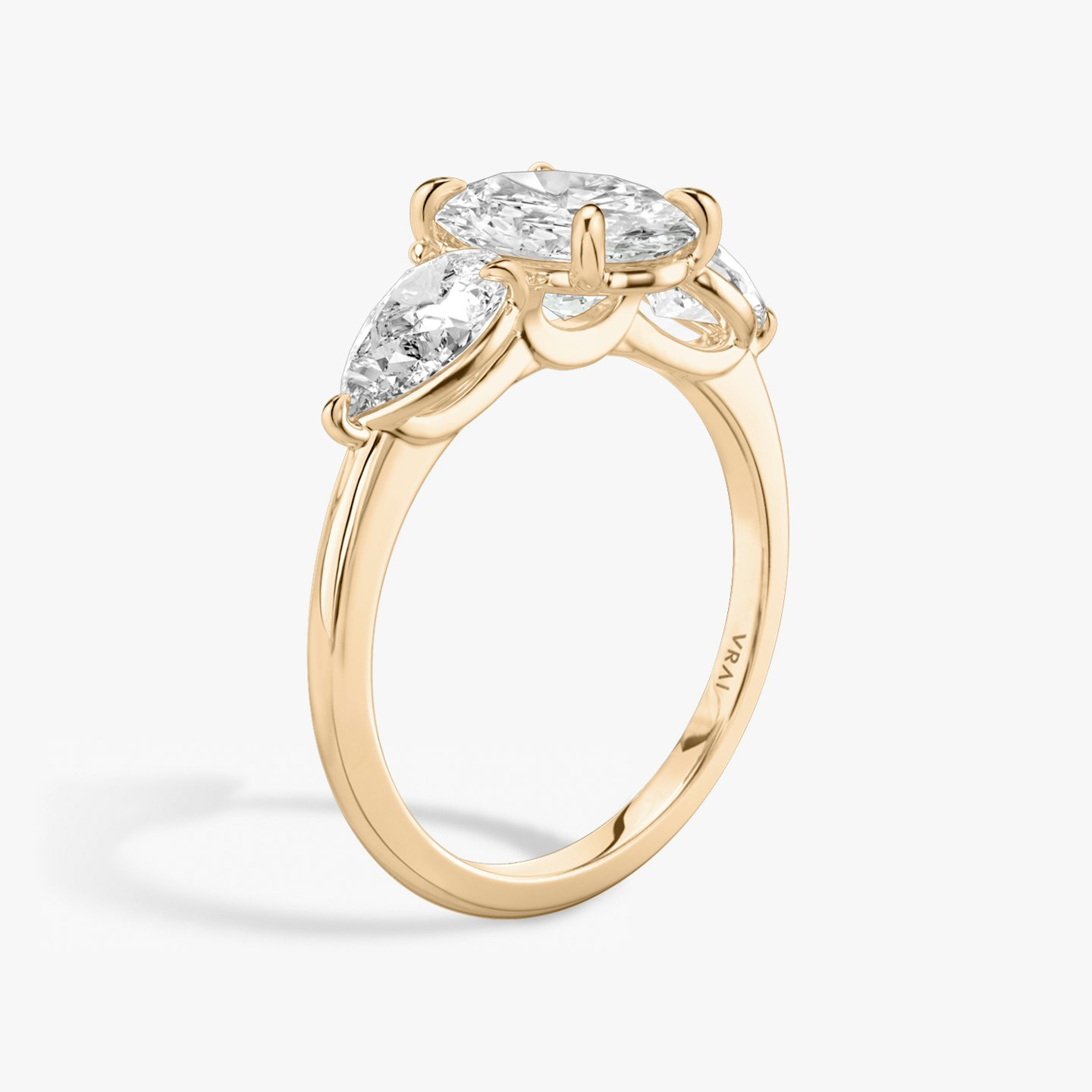Three Stone Engagement Ring Closeup image of Three Stone Engagement Ring