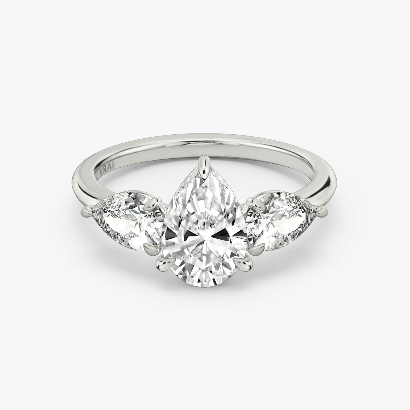 Three Stone Engagement Ring Closeup image of Three Stone Engagement Ring
